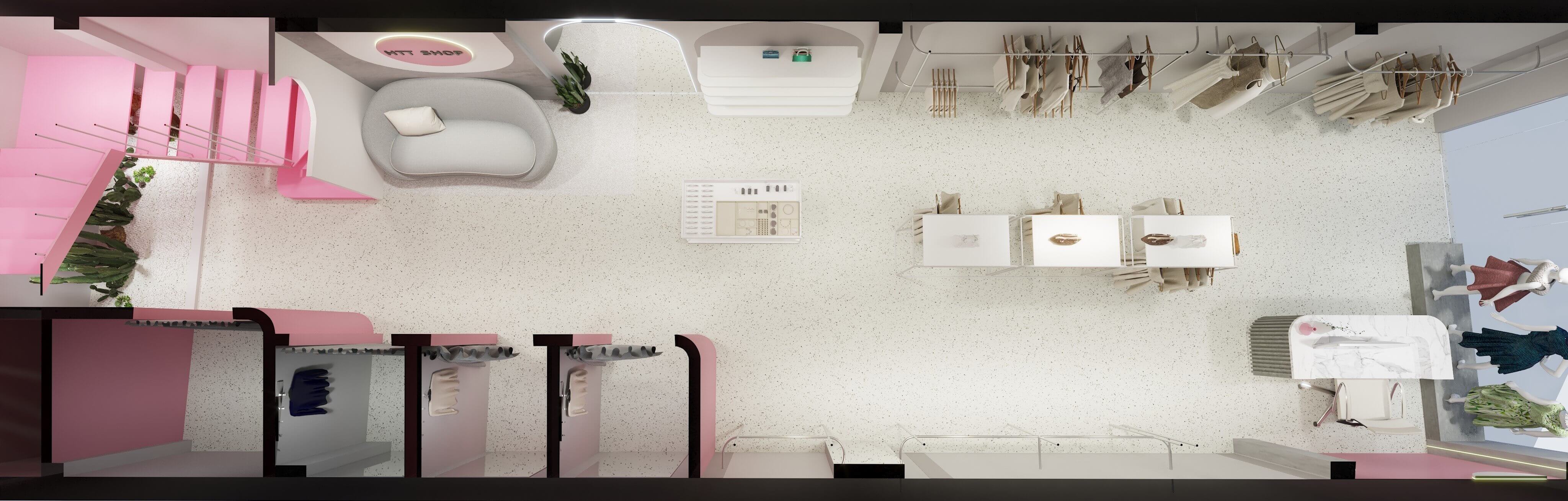 Thiết Kế Shop Thời Trang Nữ HTT Shop