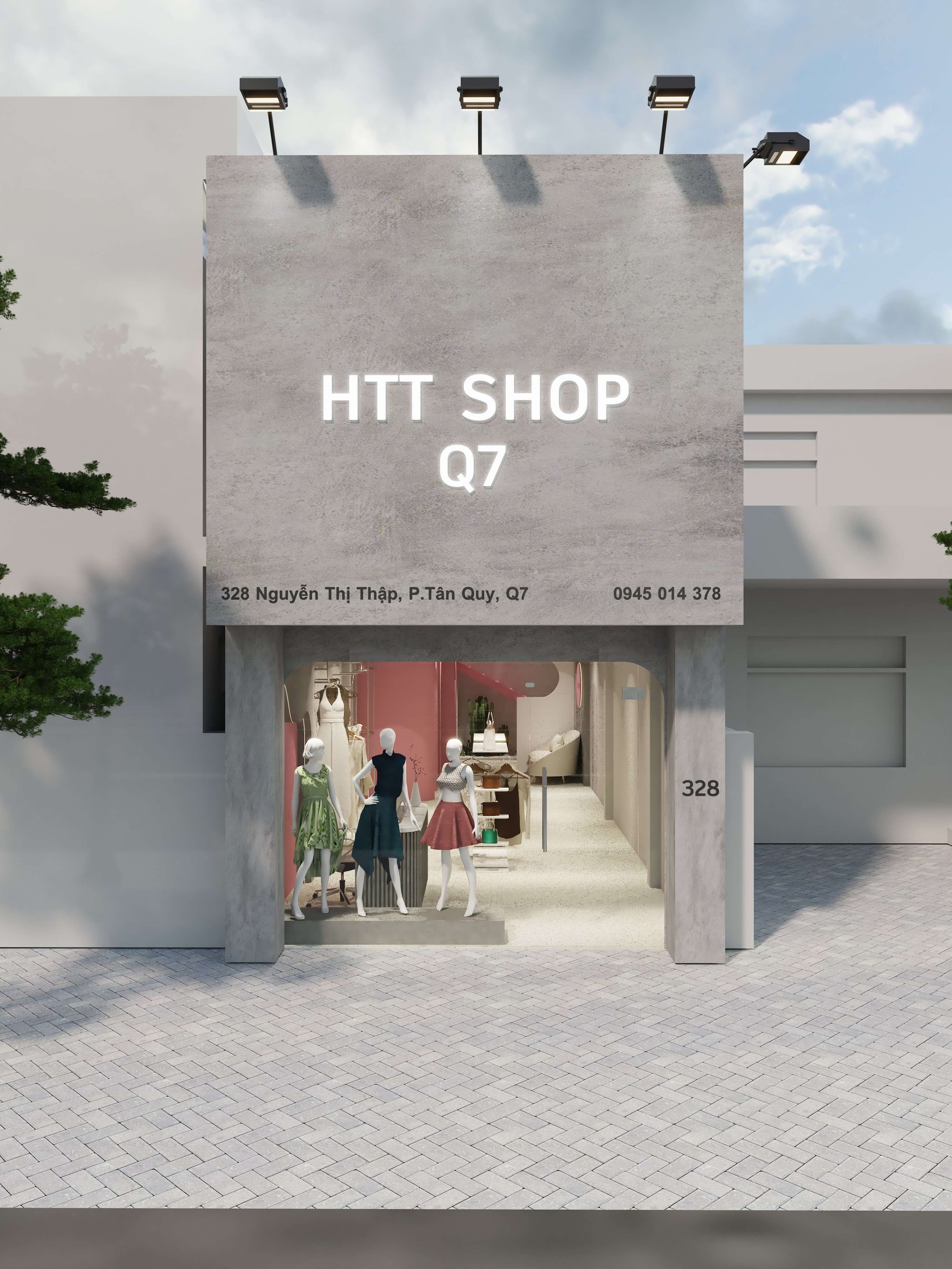 Thiết Kế Shop Thời Trang Nữ HTT Shop