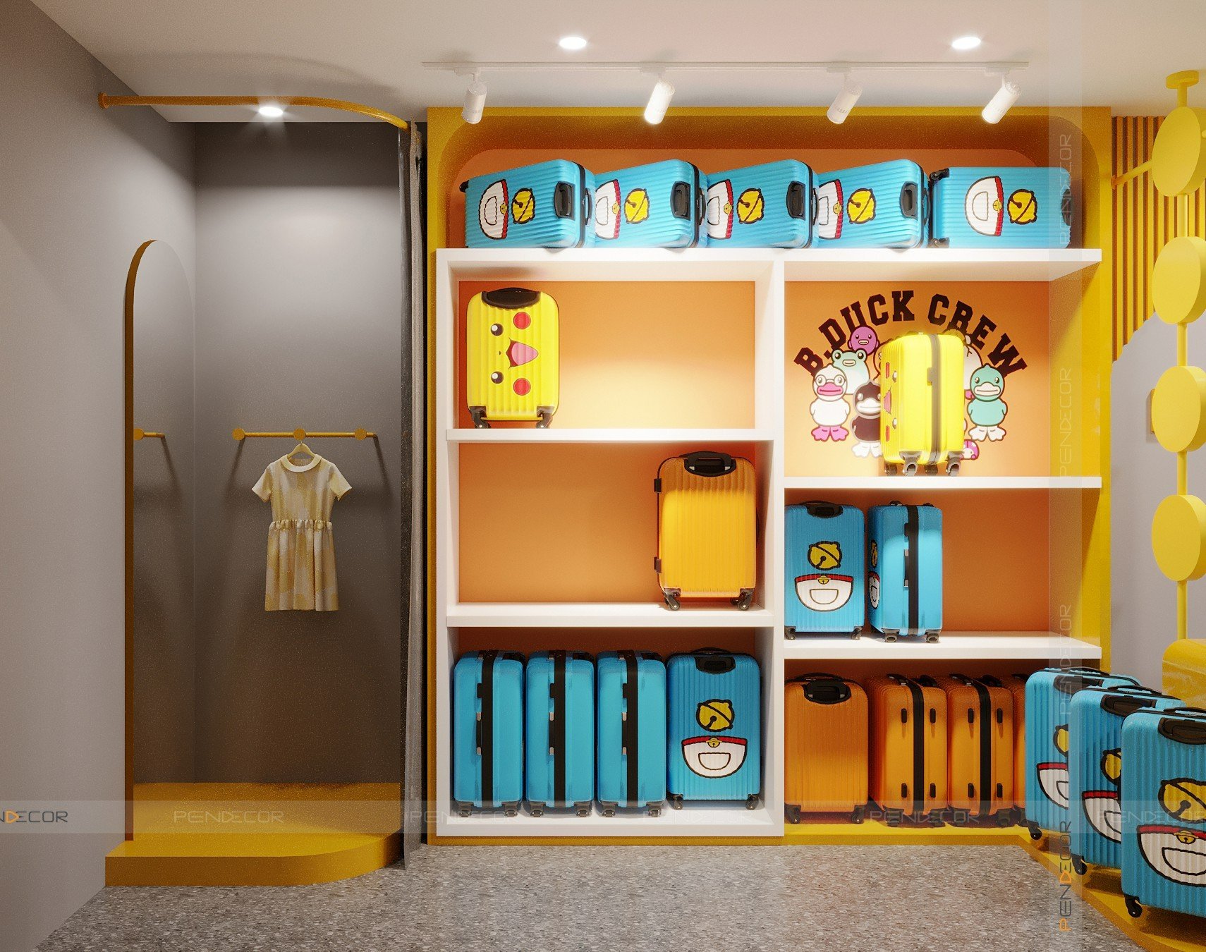 Thiết Kế Shop Thời Trang Trẻ Em B.Duck Kids