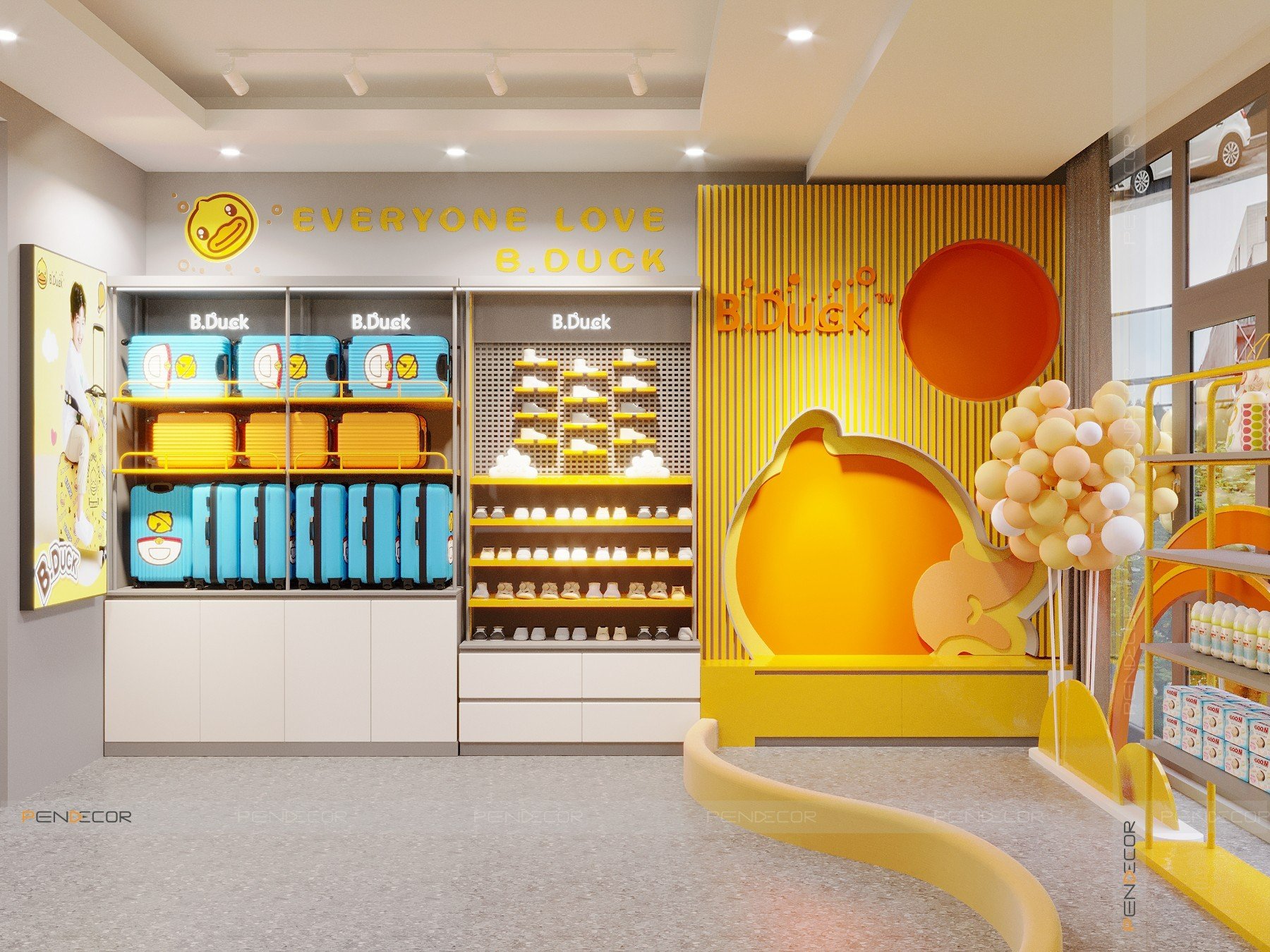 Thiết Kế Shop Thời Trang Trẻ Em B.Duck Kids