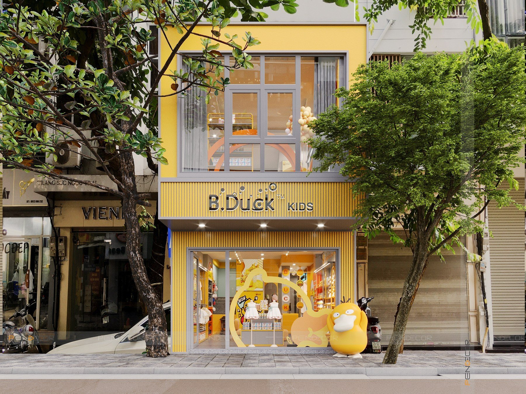 Thiết Kế Shop Thời Trang Trẻ Em B.Duck Kids
