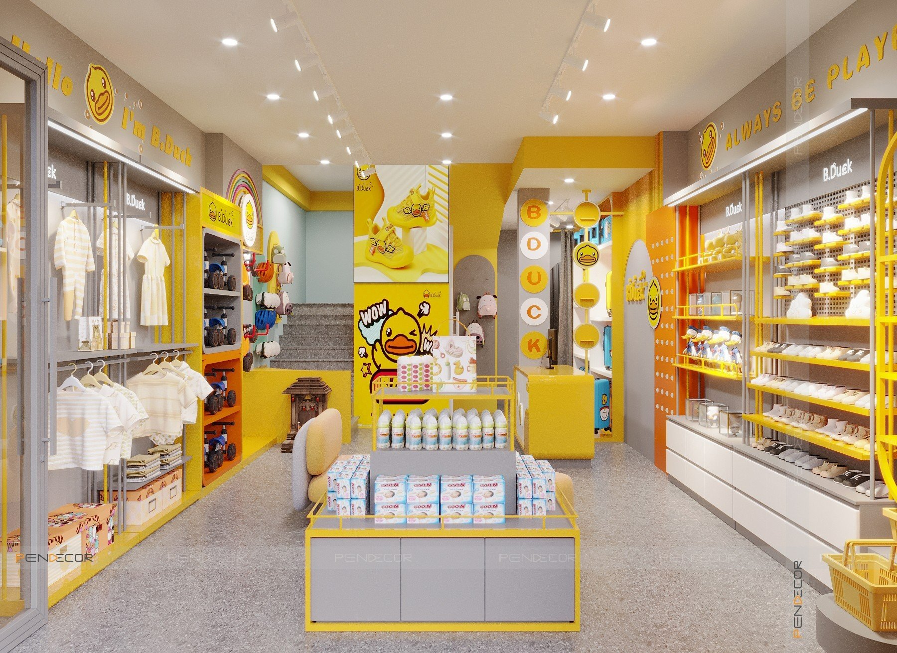 Thiết Kế Shop Thời Trang Trẻ Em B.Duck Kids