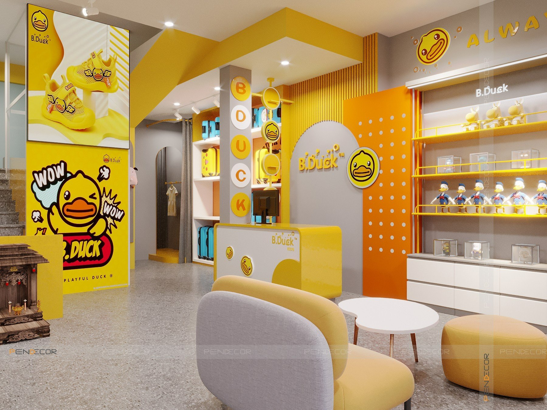 Thiết Kế Shop Thời Trang Trẻ Em B.Duck Kids