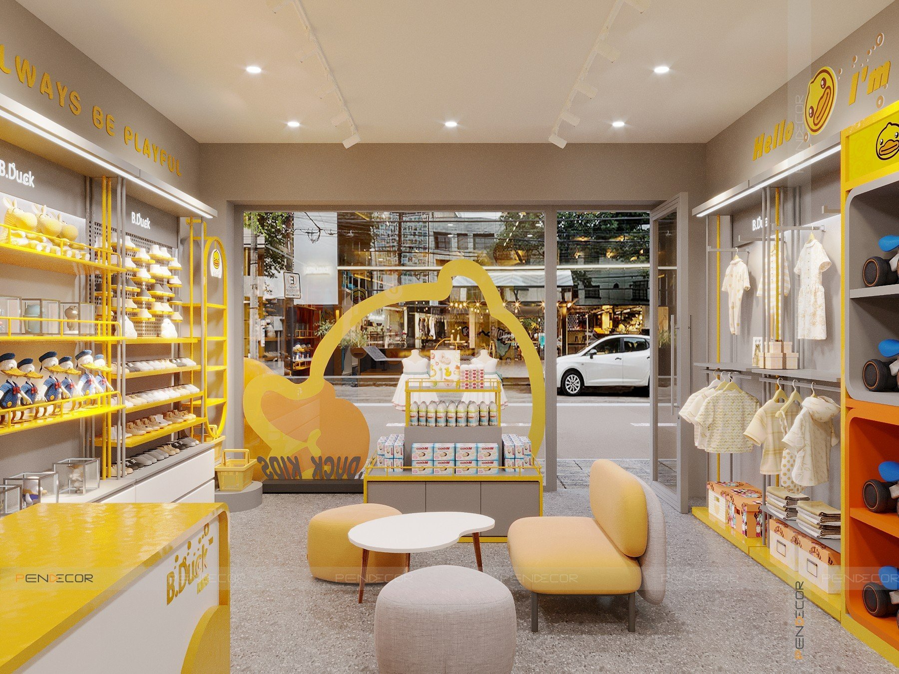 Thiết Kế Shop Thời Trang Trẻ Em B.Duck Kids