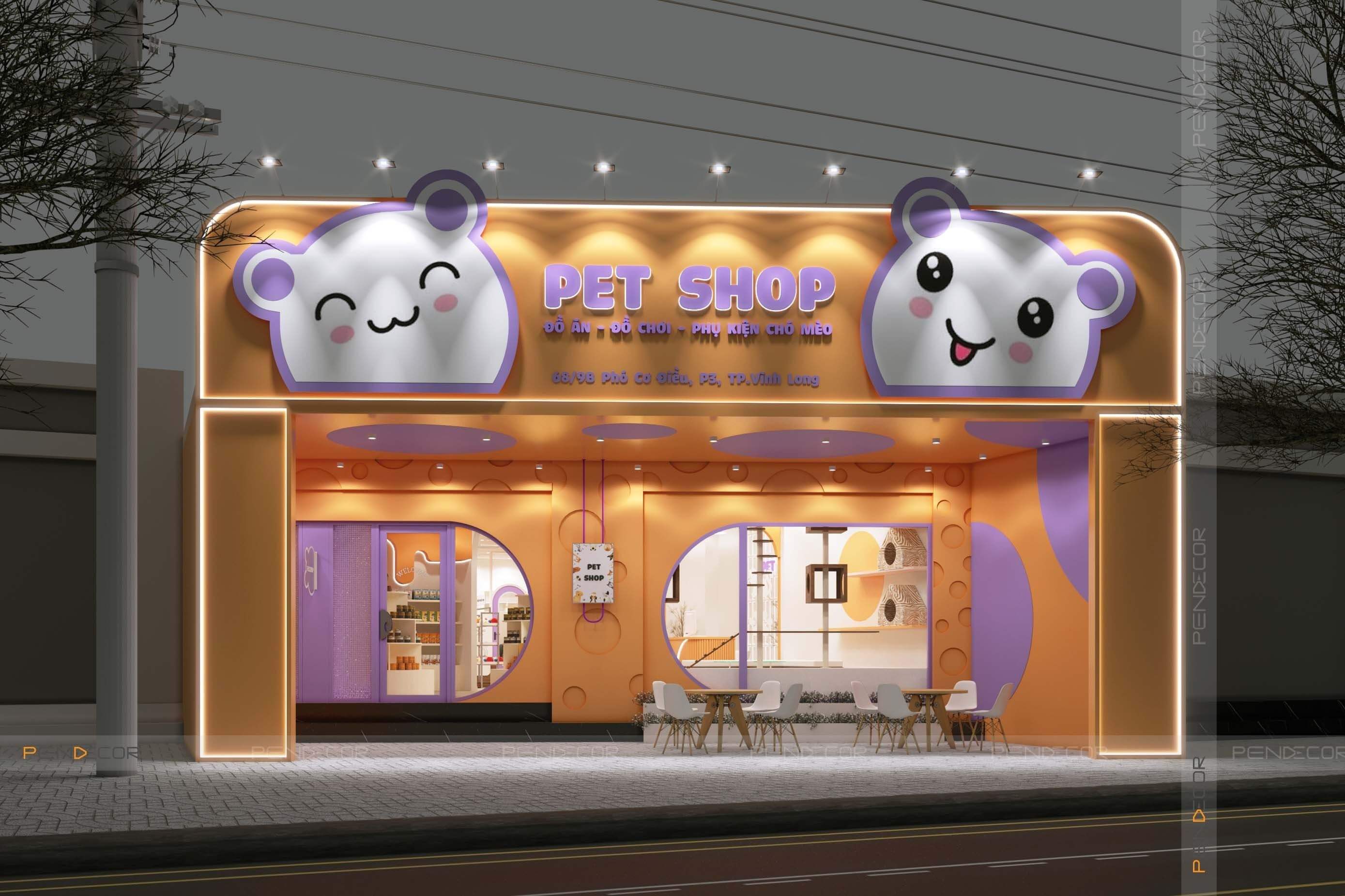 Thiết Kế Pet Shop Vĩnh Long