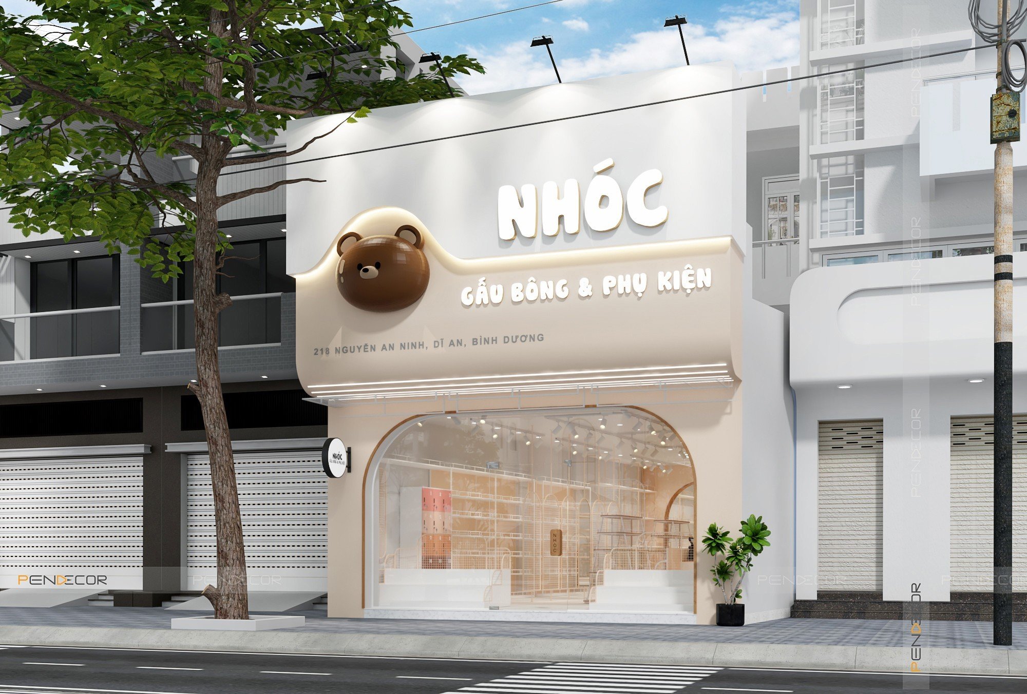 Thiết Kế Shop Gấu Bông Phụ Kiện Nhóc