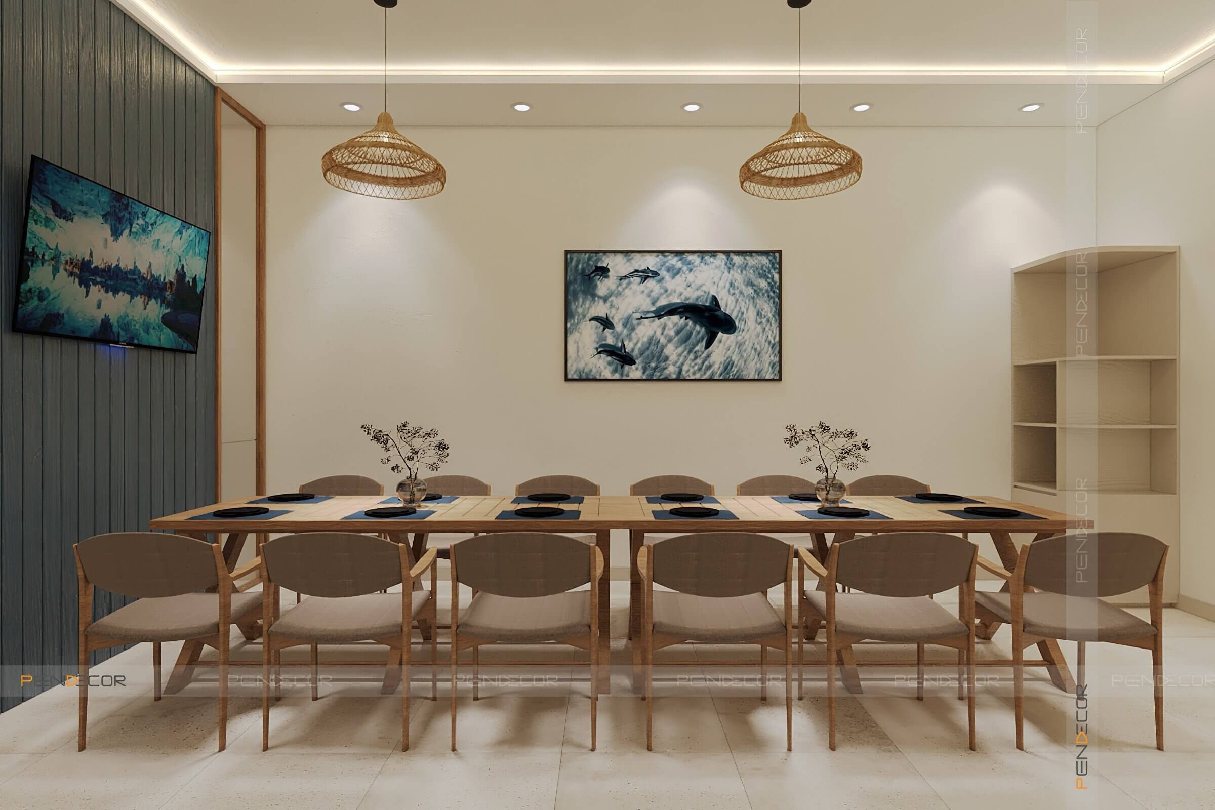 Thiết Kế Nhà Hàng Hải Sản Xuân Sơn (Mặt Tiền)