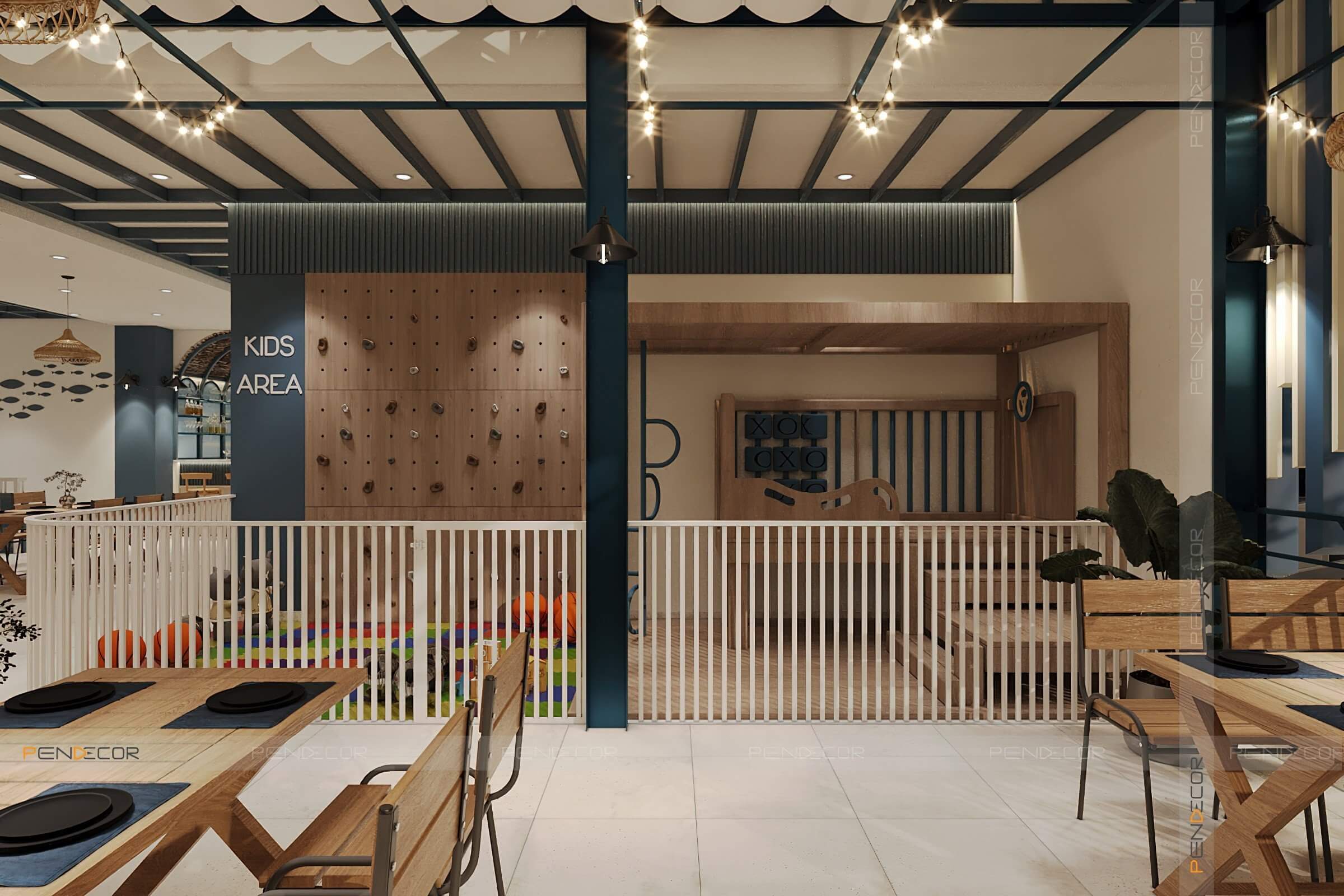 Thiết Kế Nhà Hàng Hải Sản Xuân Sơn (Mặt Tiền)