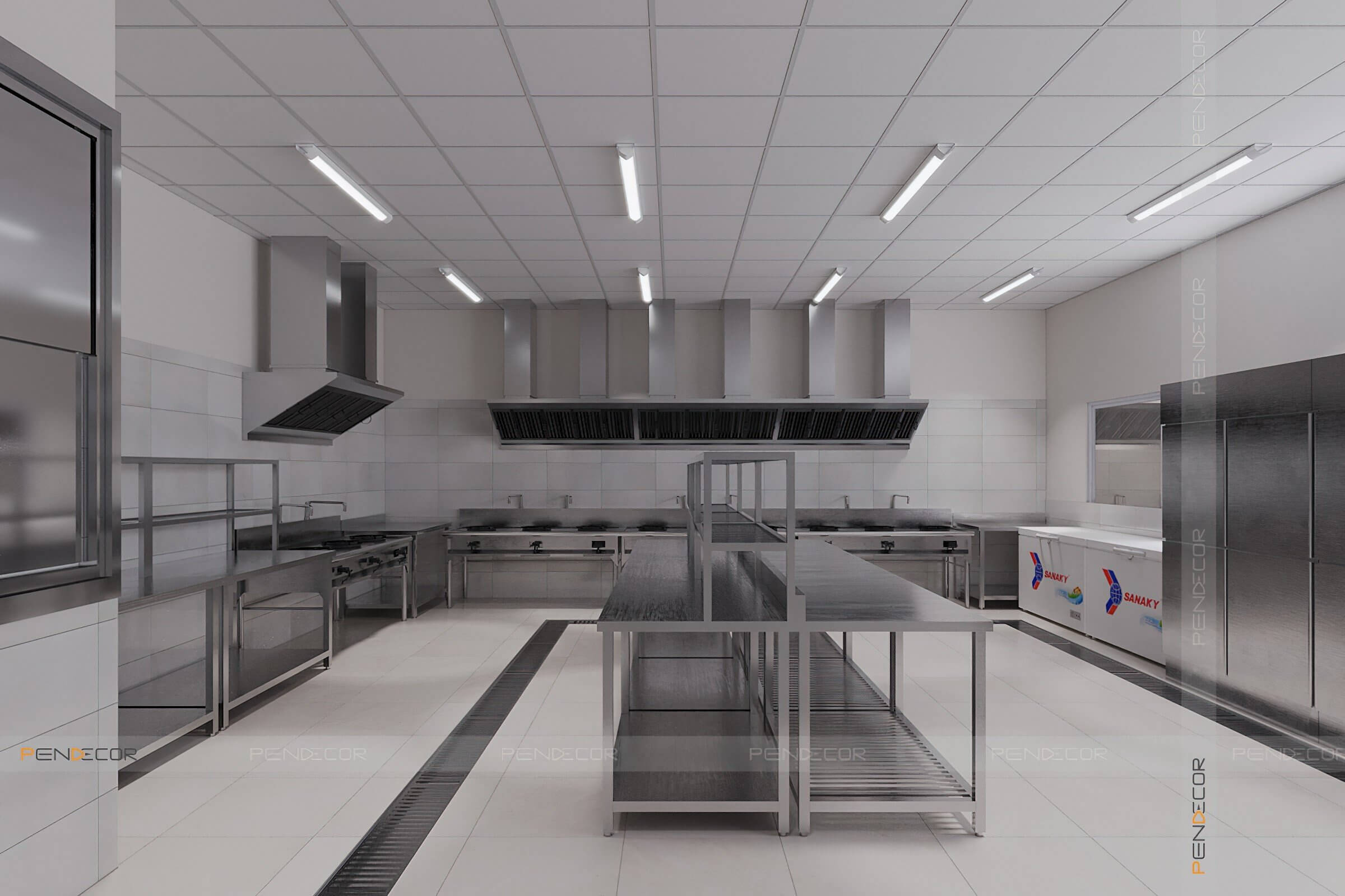 Thiết Kế Nhà Hàng Hải Sản Xuân Sơn (Trệt)