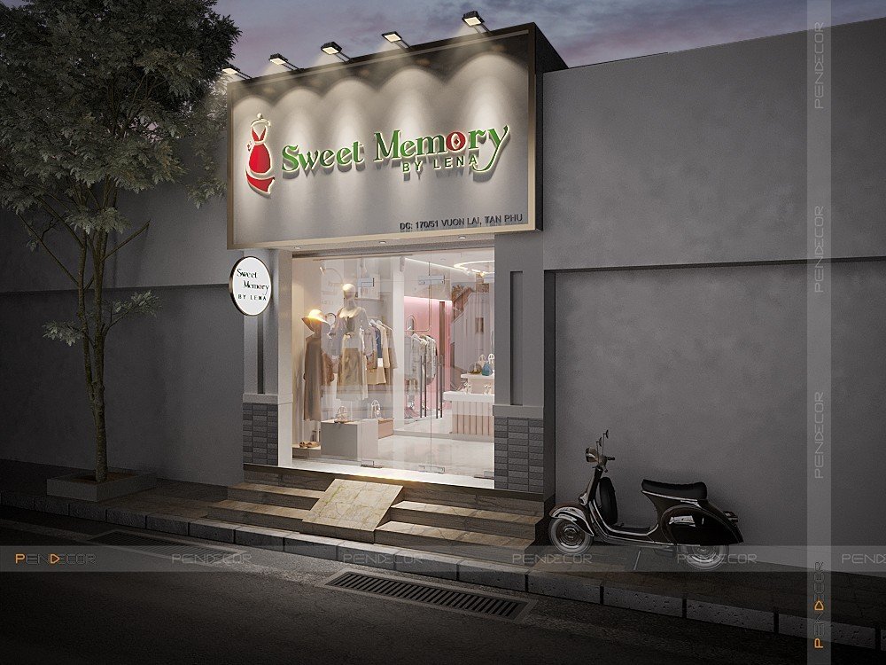 Thiết Kế Shop Thời Trang Nữ Sweet Memory By Lena