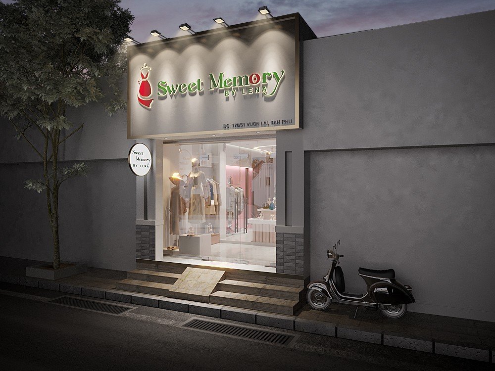 Thiết Kế Shop Thời Trang Nữ Sweet Memory By Lena