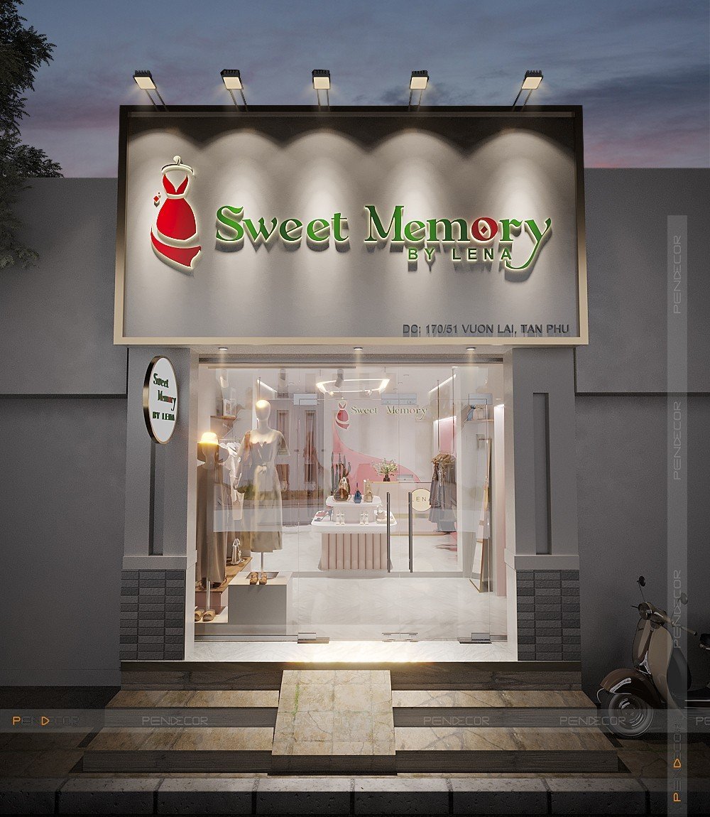 Thiết Kế Shop Thời Trang Nữ Sweet Memory By Lena