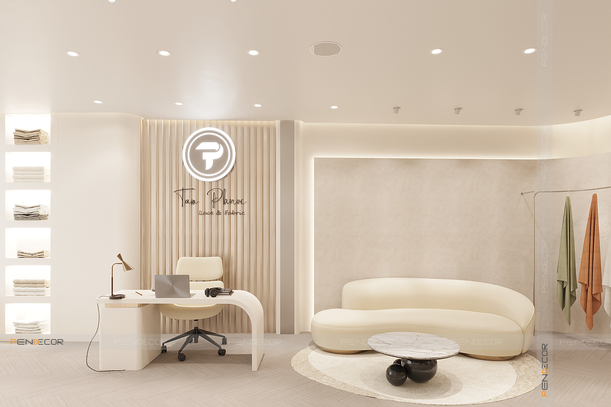 Thiết Kế Showroom Vải Tân Phước