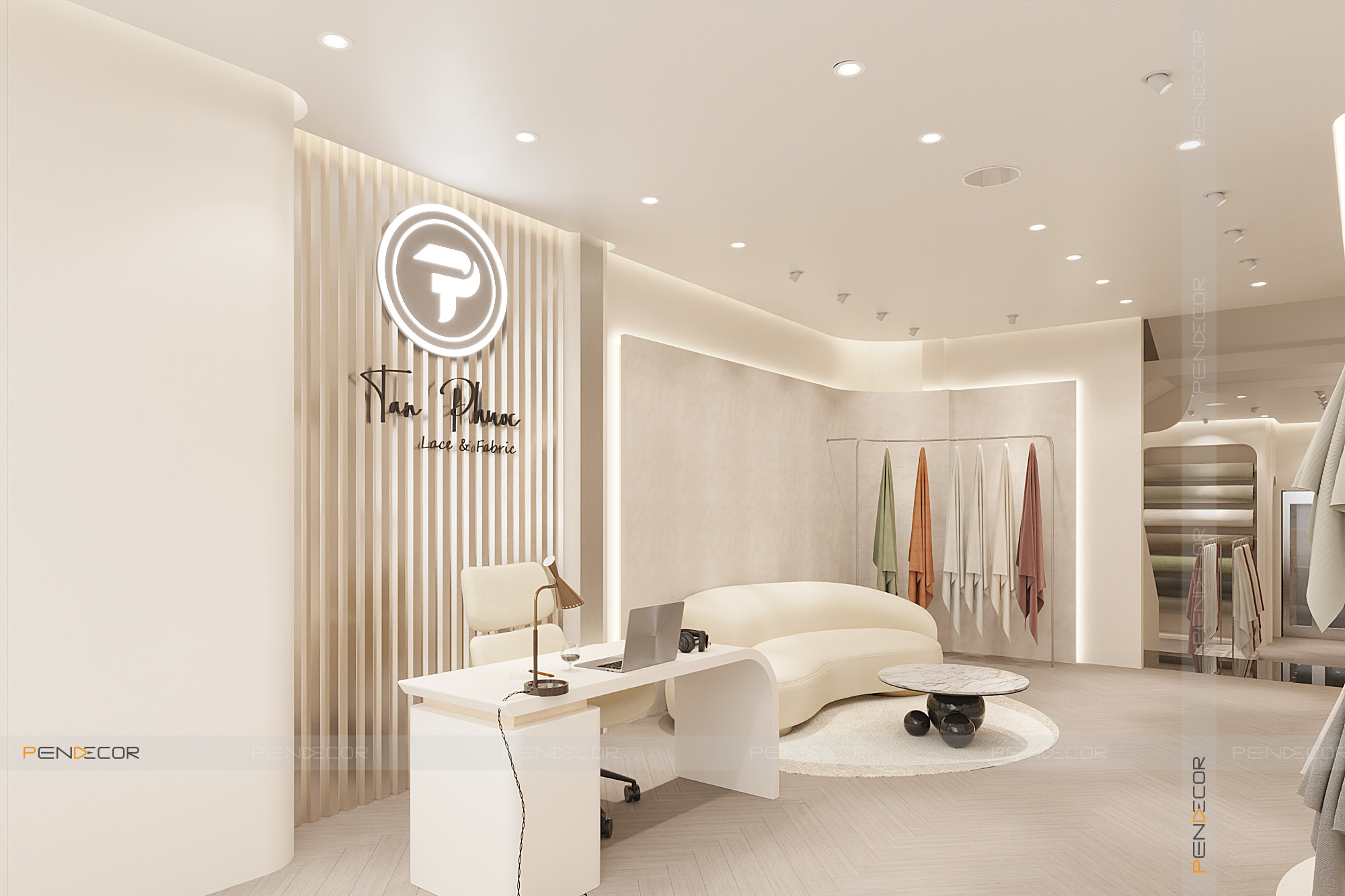 Thiết Kế Showroom Vải Tân Phước
