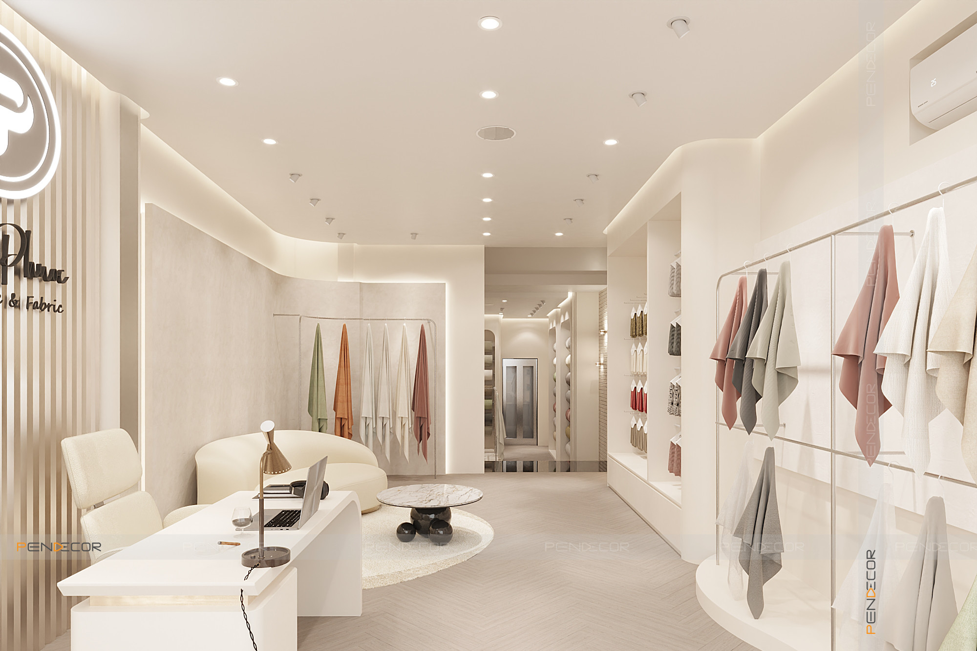 Thiết Kế Showroom Vải Tân Phước