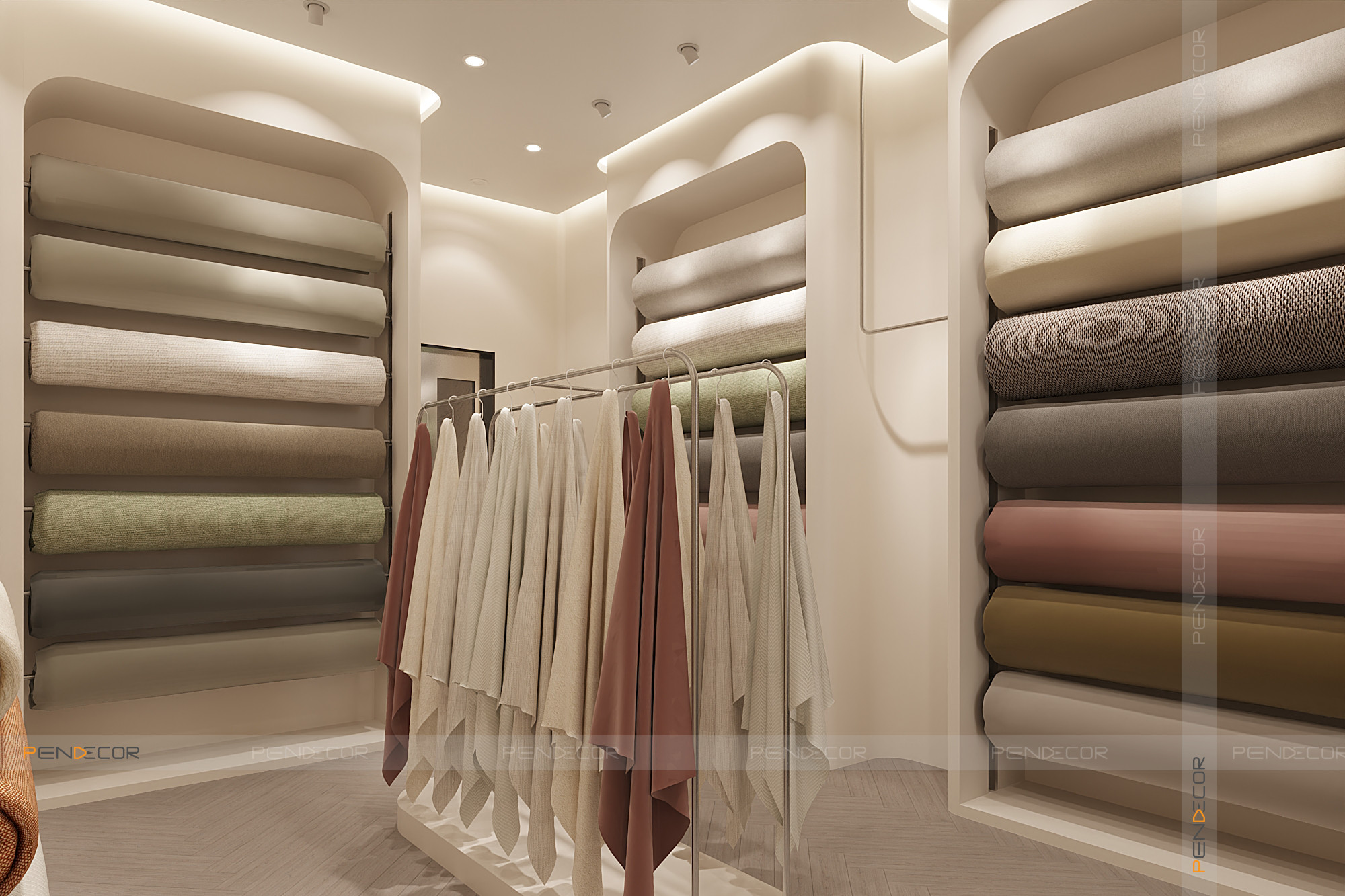 Thiết Kế Showroom Vải Tân Phước