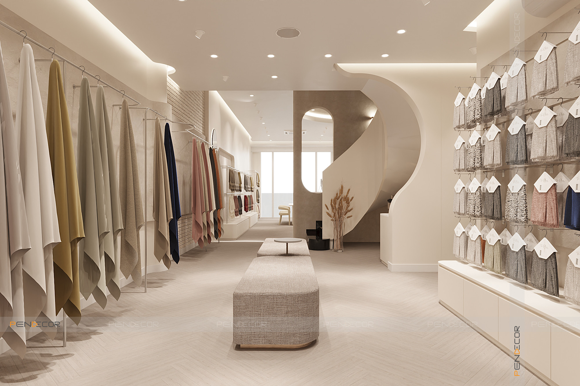 Thiết Kế Showroom Vải Tân Phước