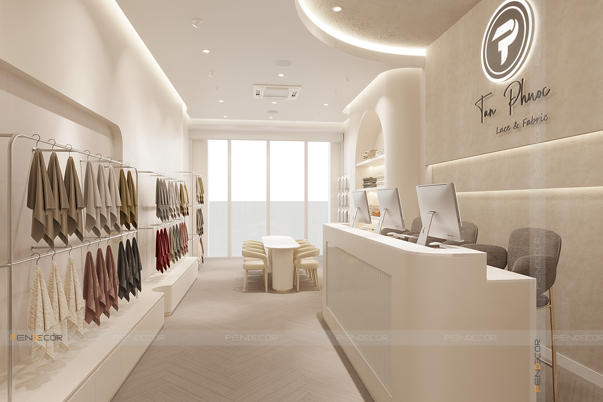 Thiết Kế Showroom Vải Tân Phước