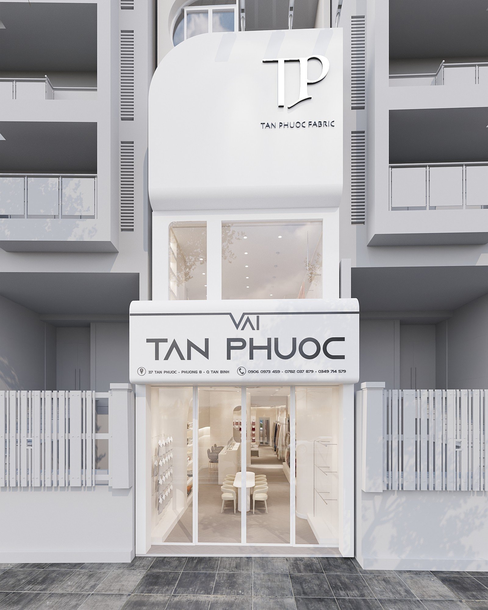 Thiết Kế Showroom Vải Tân Phước
