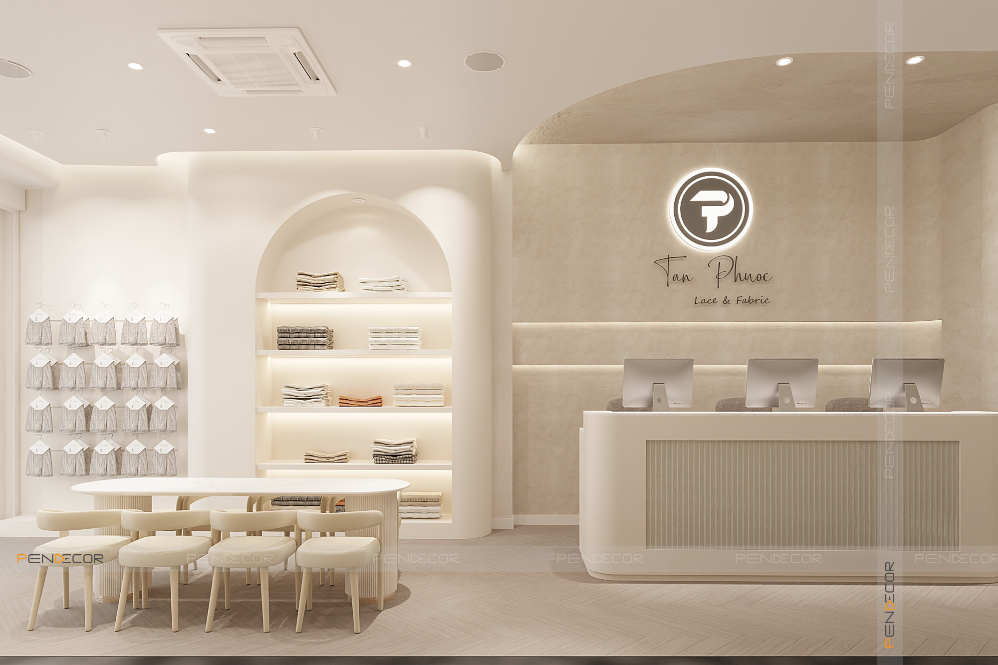 Thiết Kế Showroom Vải Tân Phước