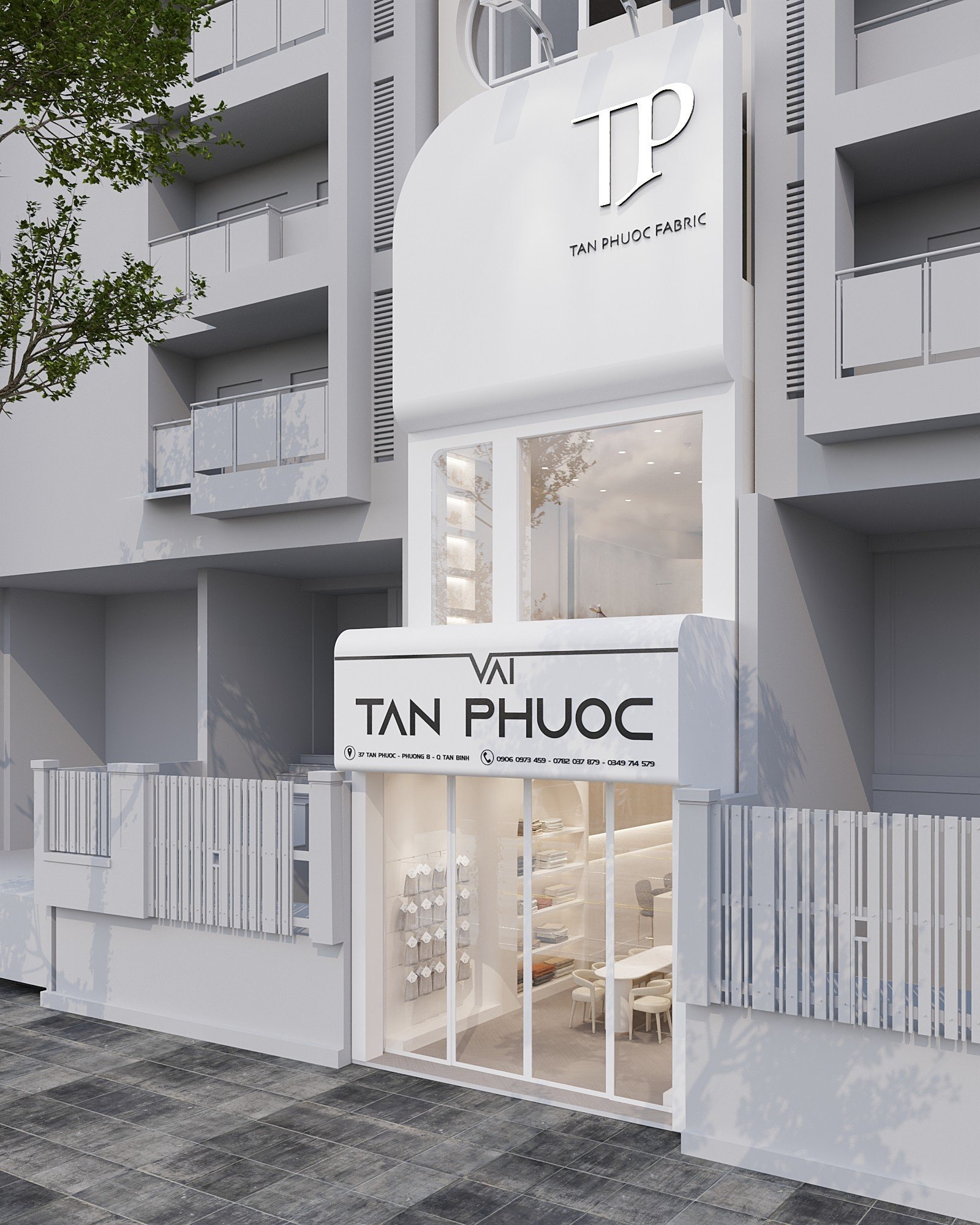 Thiết Kế Showroom Vải Tân Phước