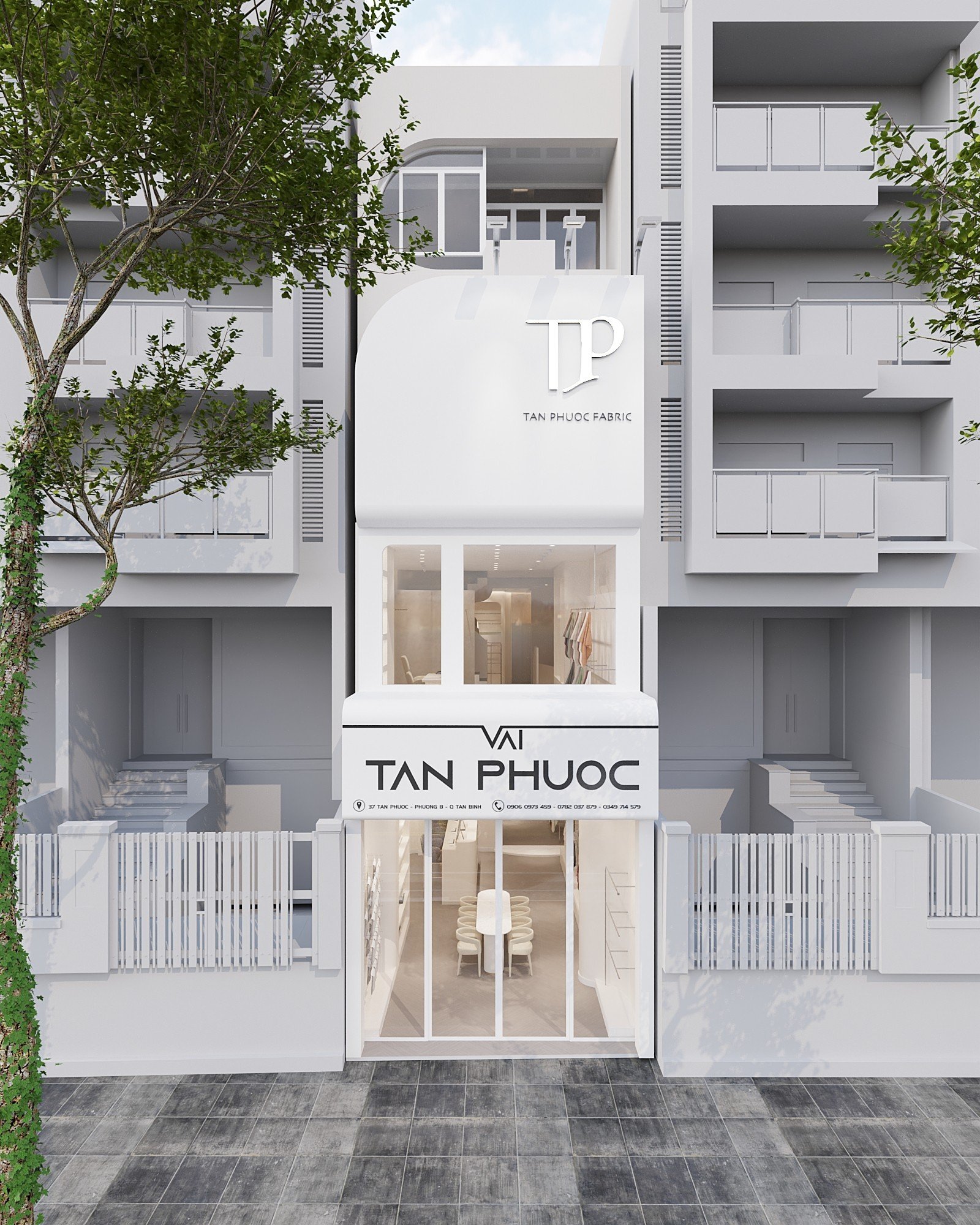Thiết Kế Showroom Vải Tân Phước