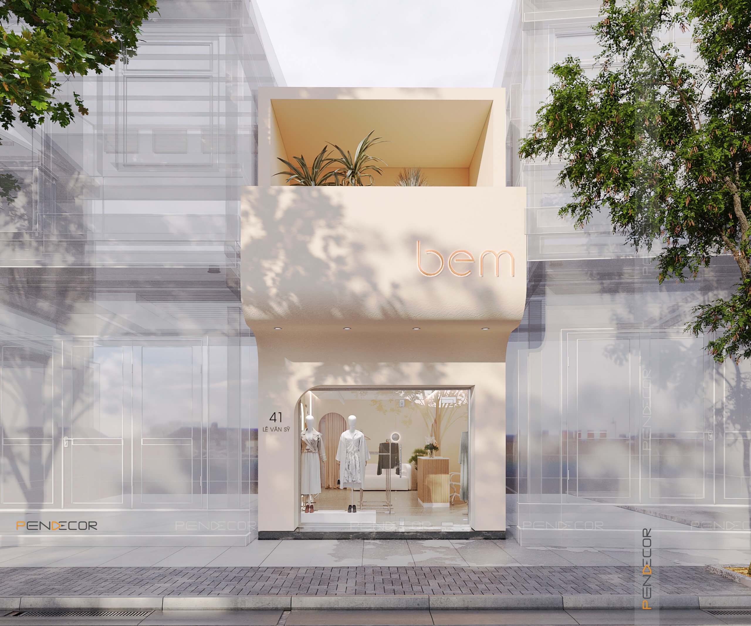 Thiết Kế Shop Thời Trang Nữ Bem