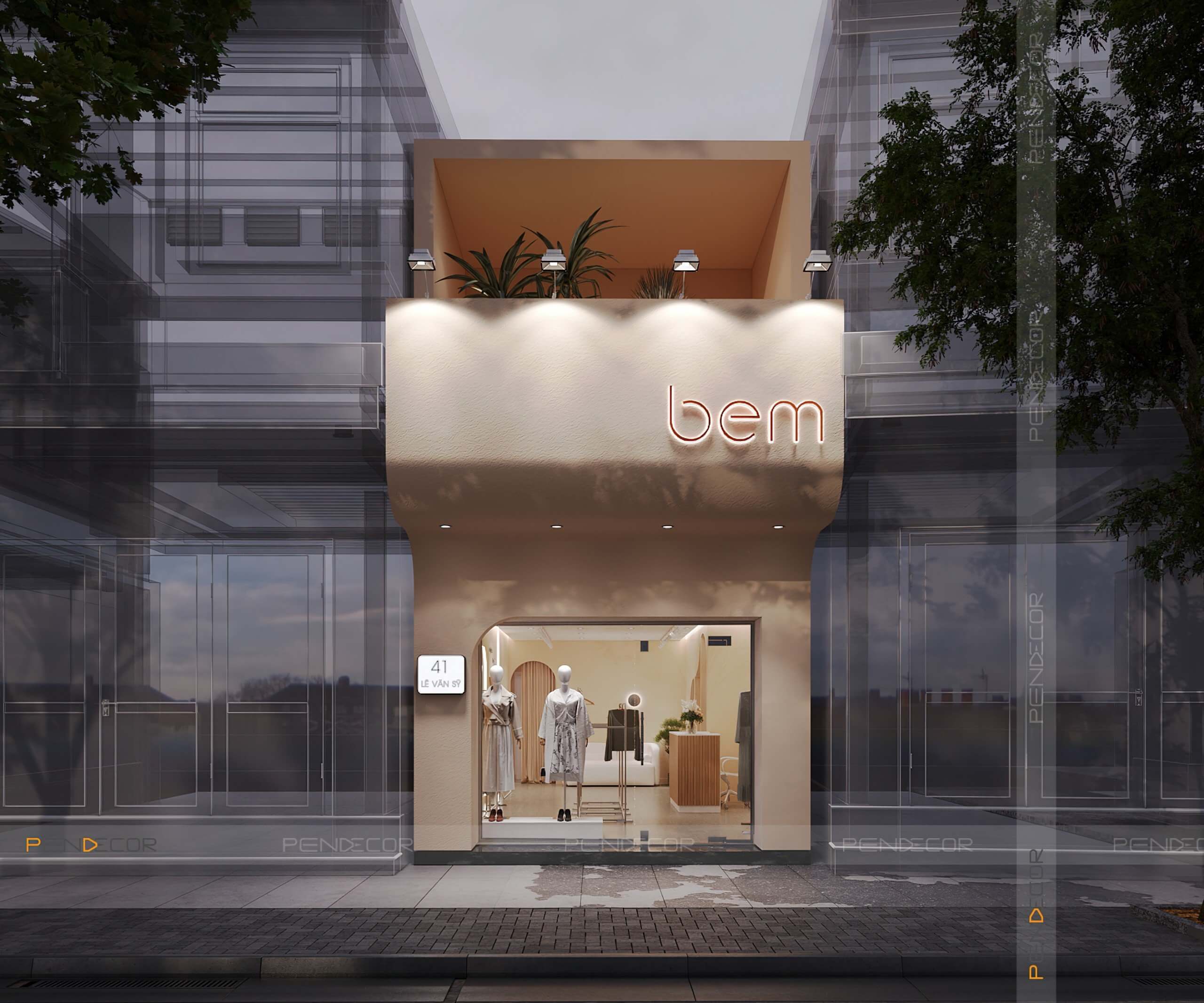 Thiết Kế Shop Thời Trang Nữ Bem