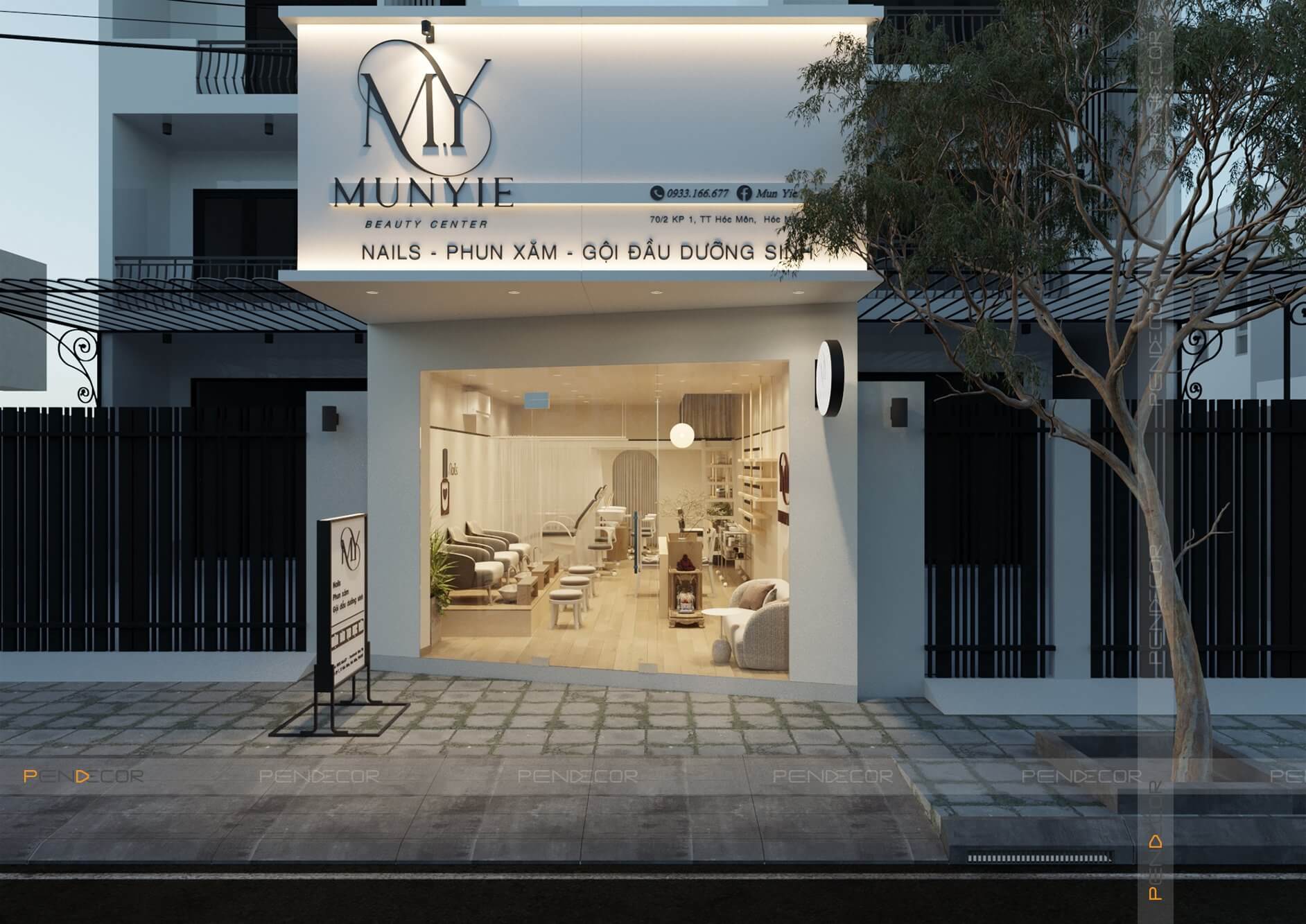 Thiết Kế Tiệm Nail Munyie