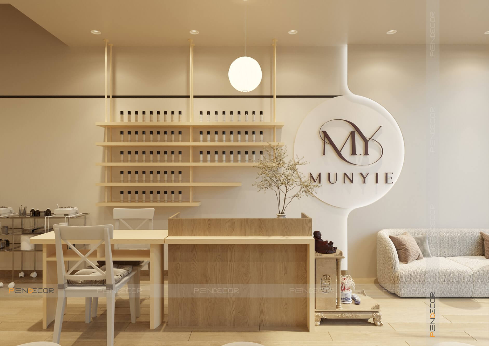 Thiết Kế Tiệm Nail Munyie