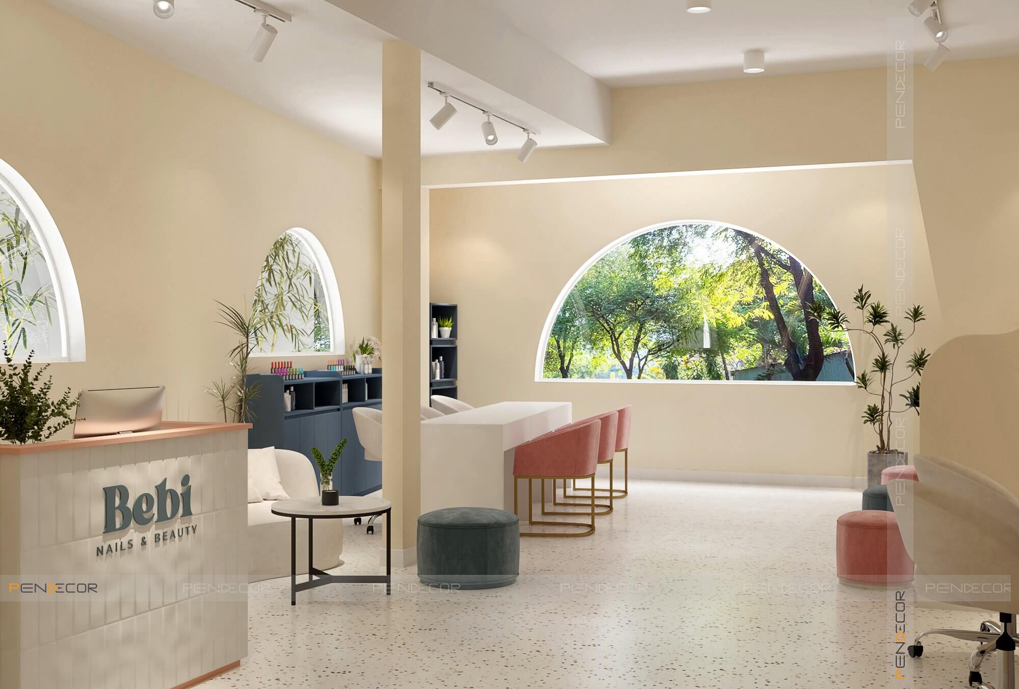 Thiết Kế Tiệm Nail Bebi