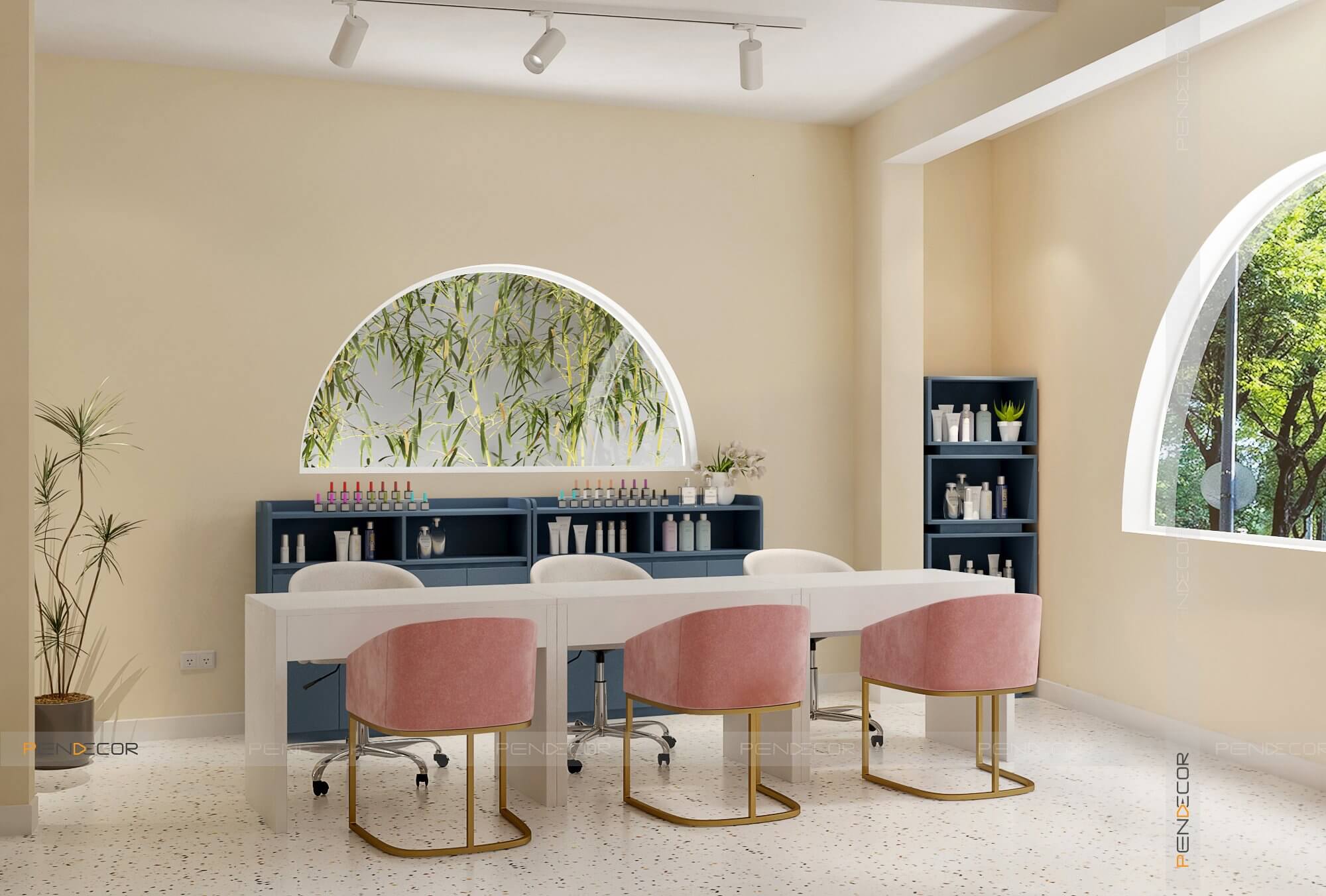 Thiết Kế Tiệm Nail Bebi