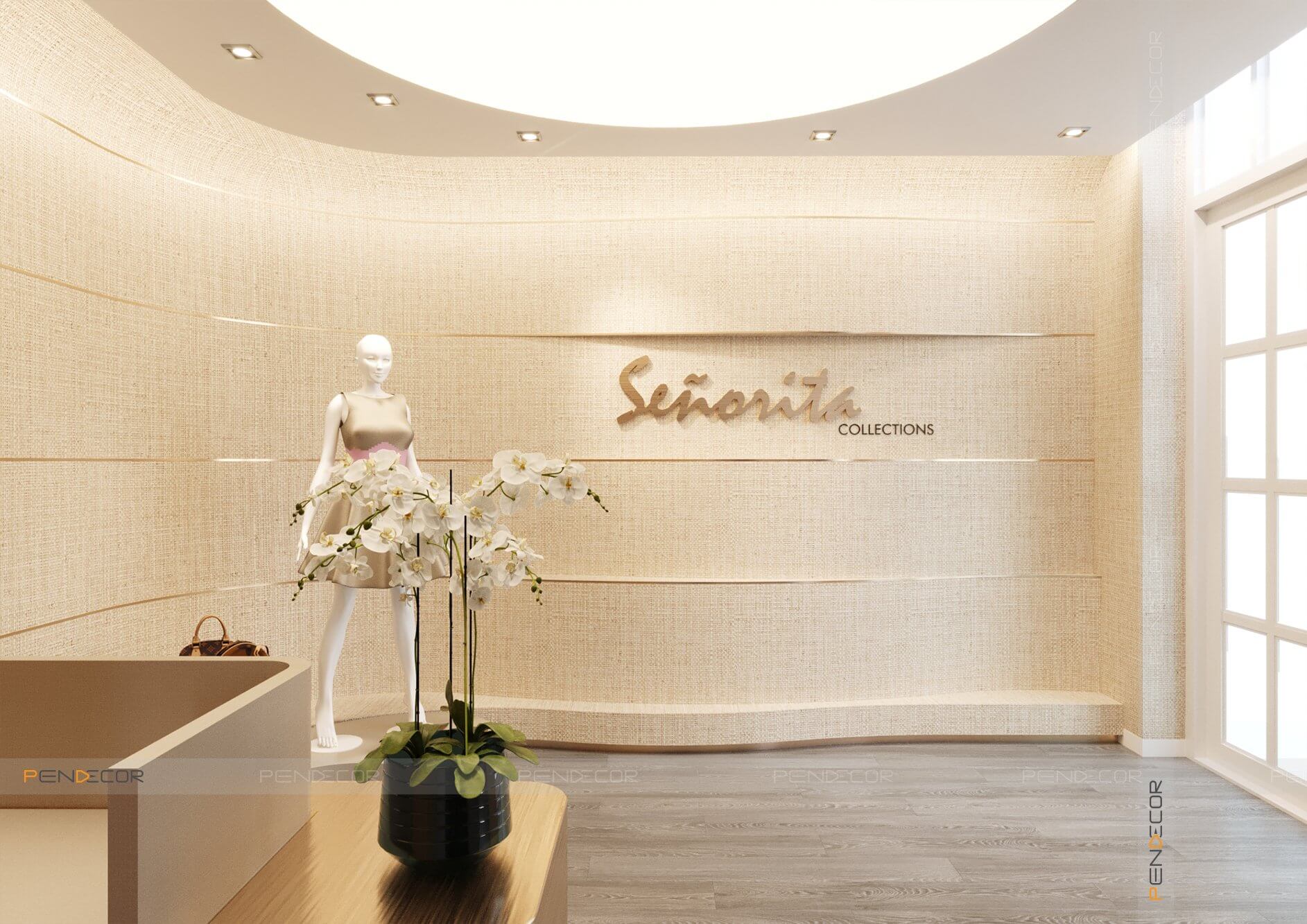 Thiết Kế Shop Thời Trang Nữ Senorita (Sảnh + Trệt)