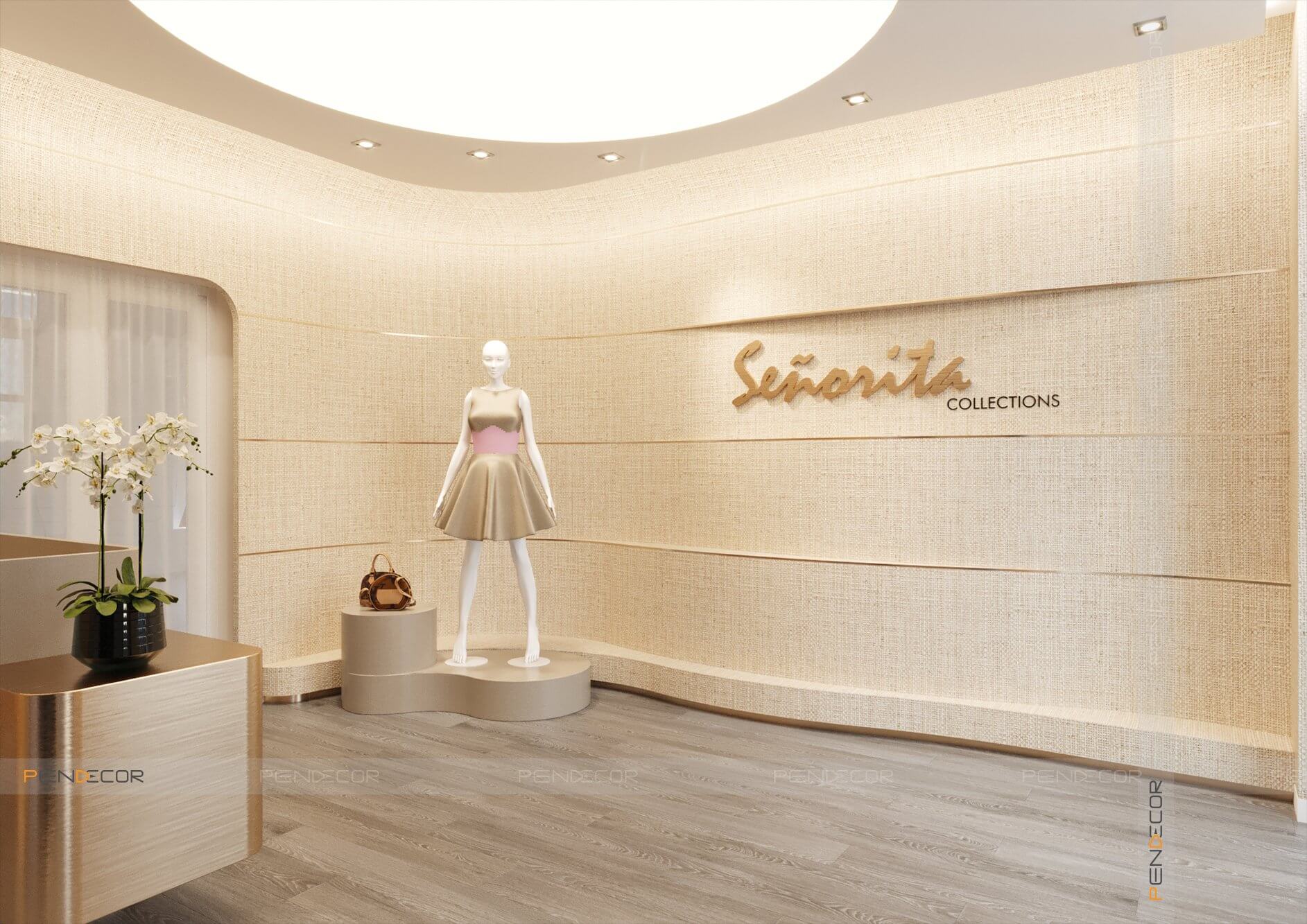 Thiết Kế Shop Thời Trang Nữ Senorita (Sảnh + Trệt)