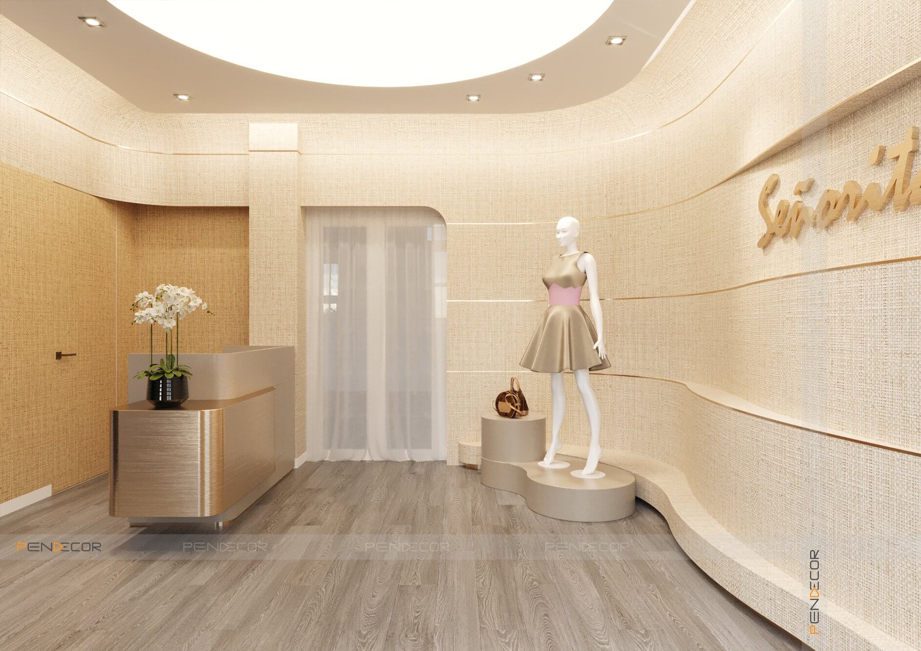 Thiết Kế Shop Thời Trang Nữ Senorita (Sảnh + Trệt)