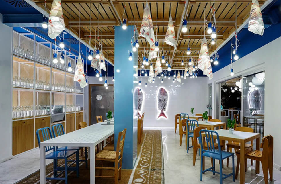 thiết kế nội thất nhà hàng hải sản