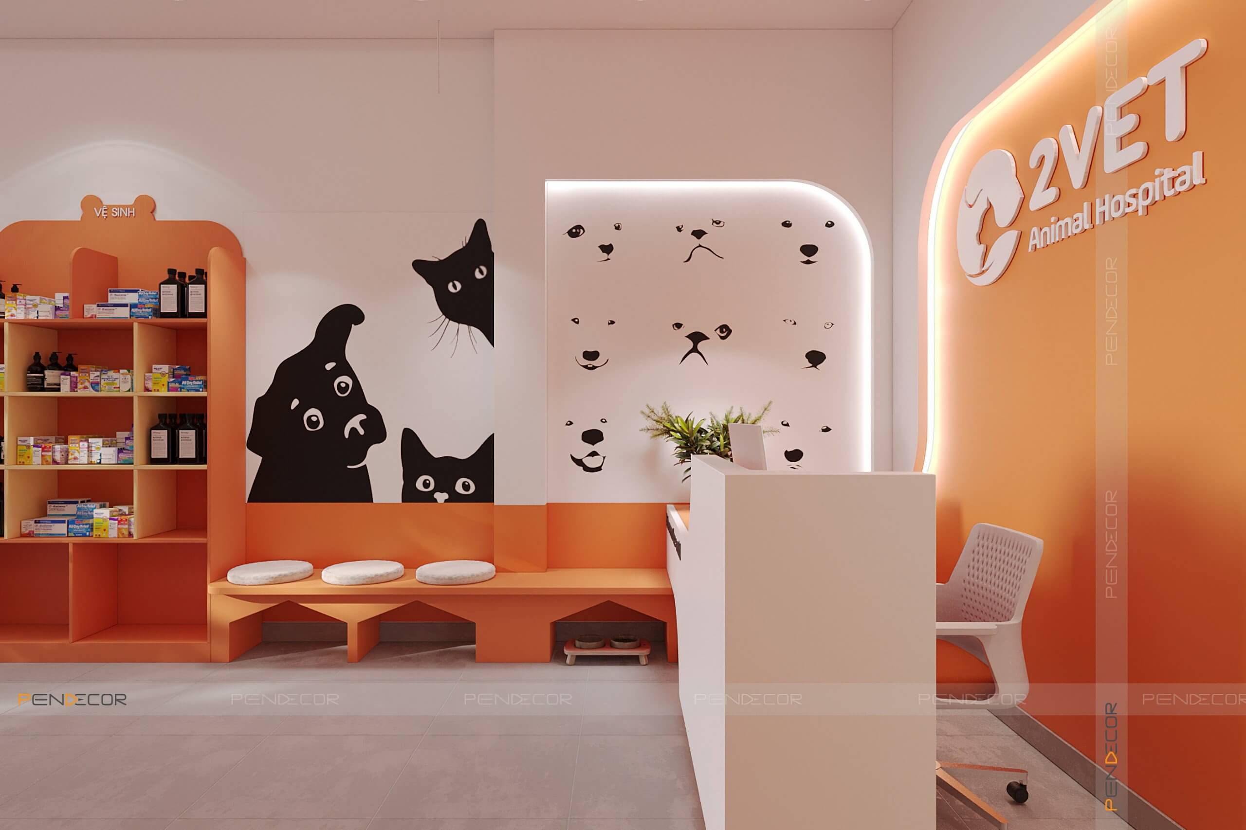 Thiết Kế Pet Shop 2VET Animal Hospital