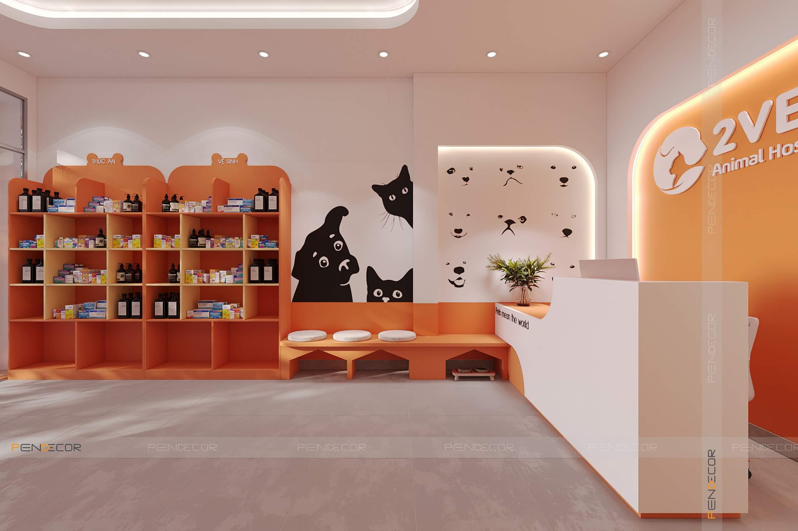 Thiết Kế Pet Shop 2VET Animal Hospital