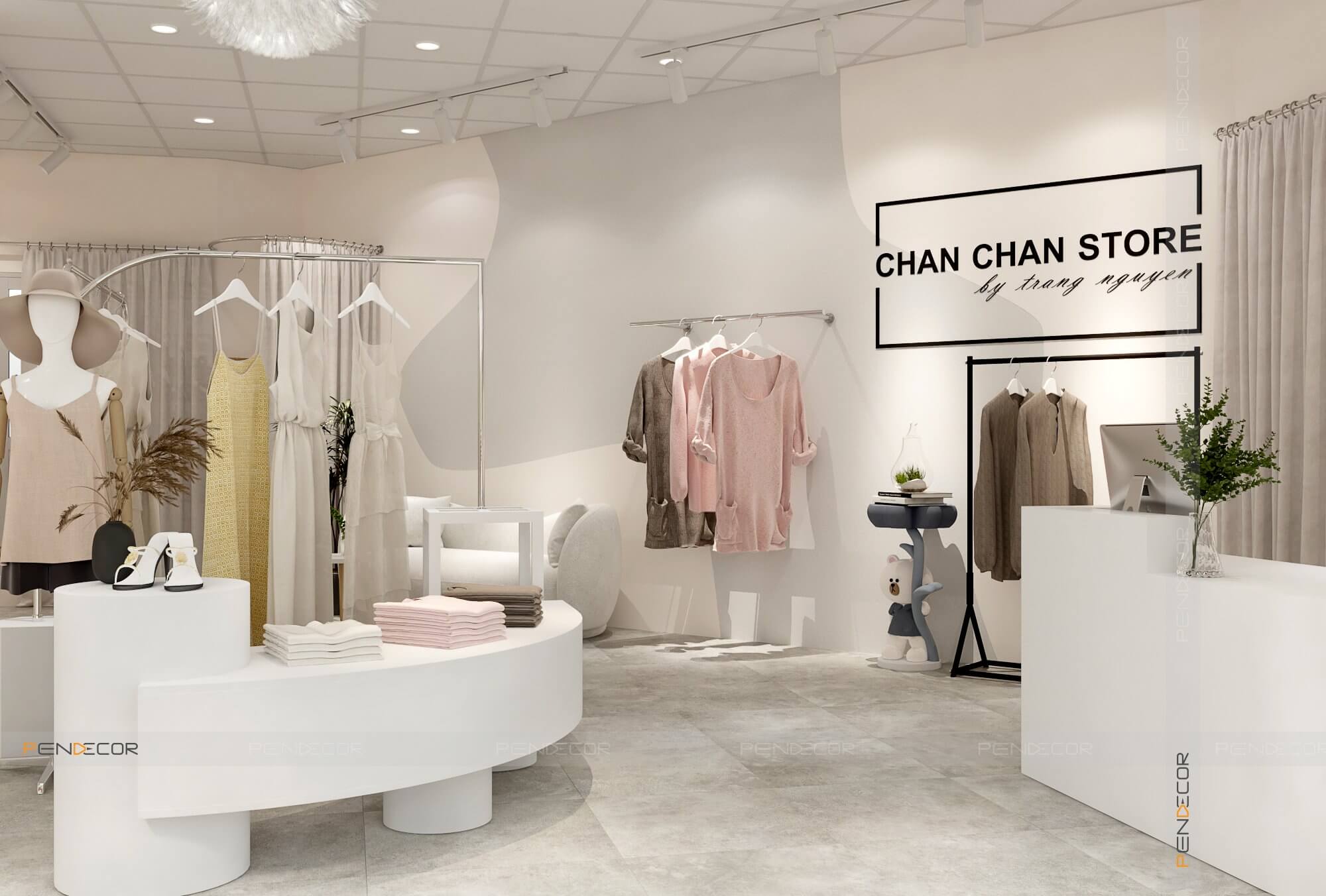 Thiết Kế Shop Thời Trang Nữ Chan Chan Store
