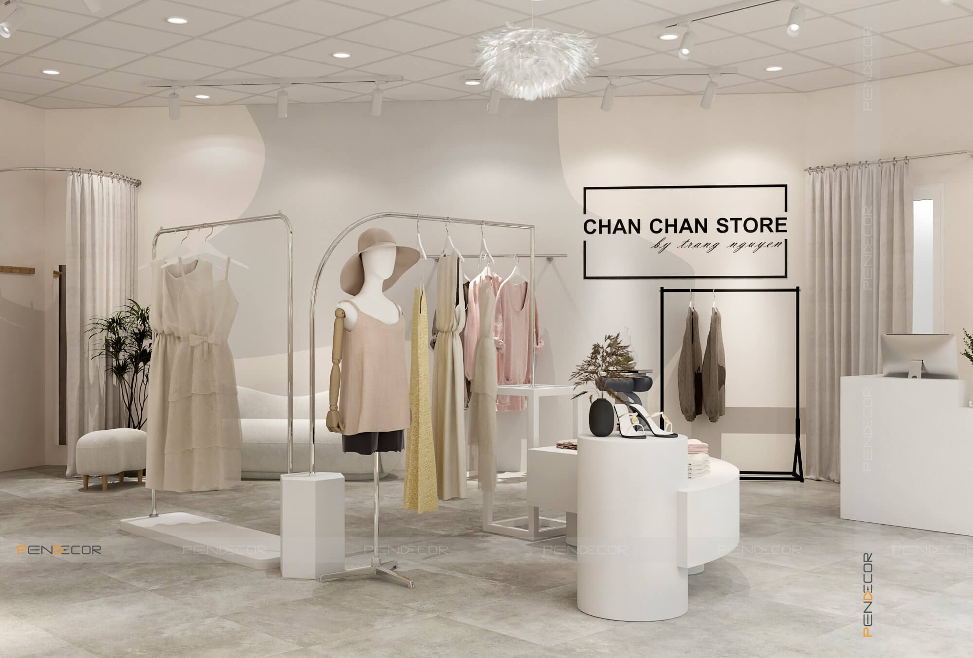 Thiết Kế Shop Thời Trang Nữ Chan Chan Store