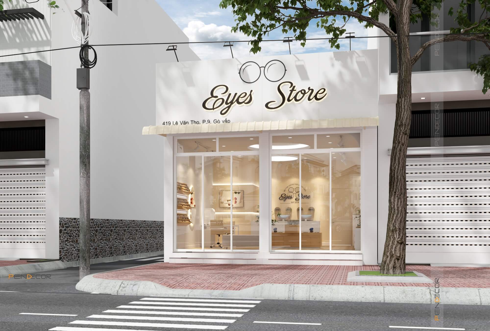 Thiết Kế Cửa Hàng Mắt Kính Eyes Stores