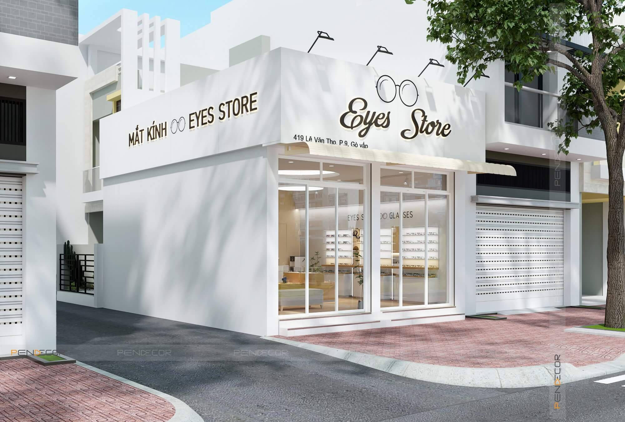 Thiết Kế Cửa Hàng Mắt Kính Eyes Stores
