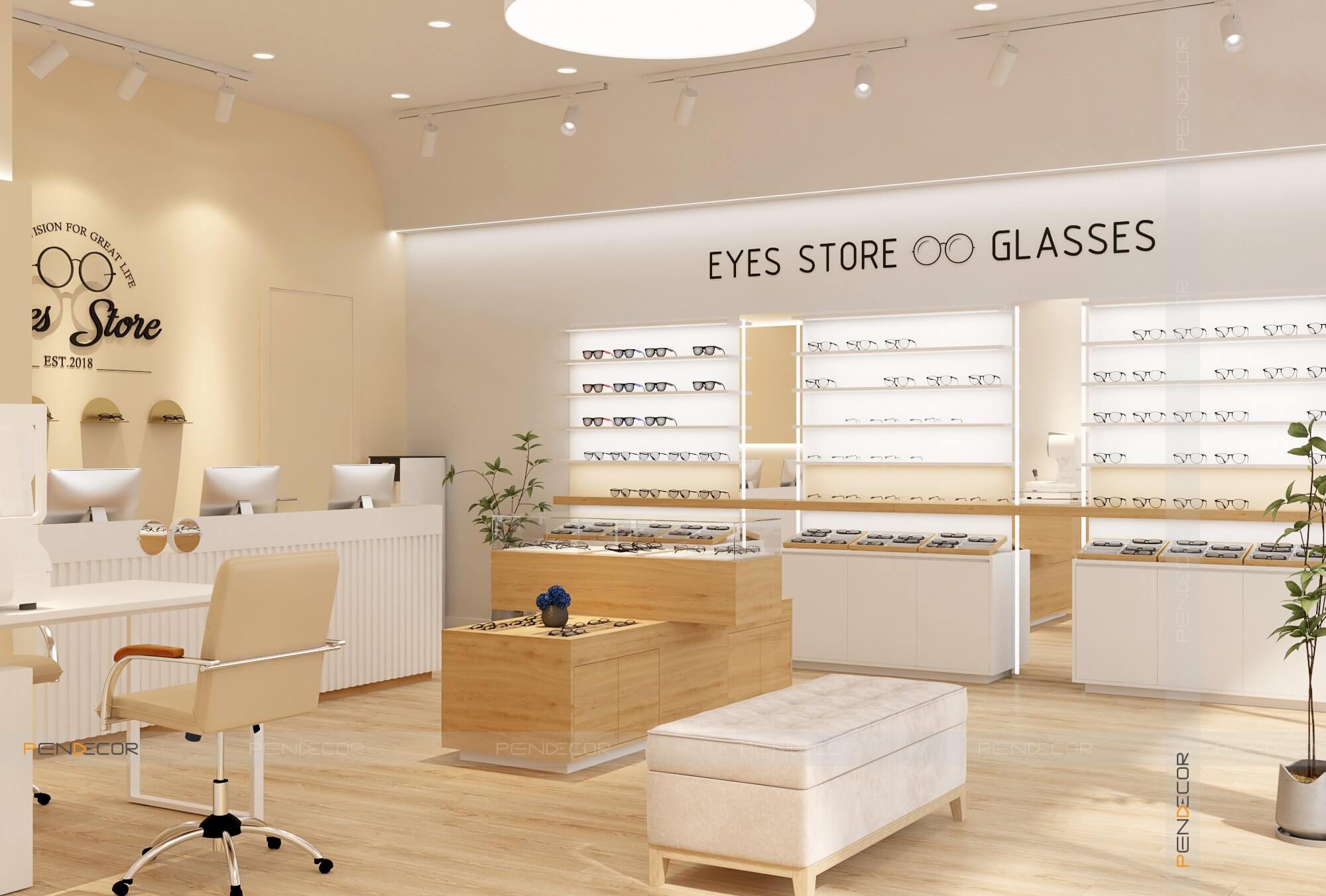 Thiết Kế Cửa Hàng Mắt Kính Eyes Stores