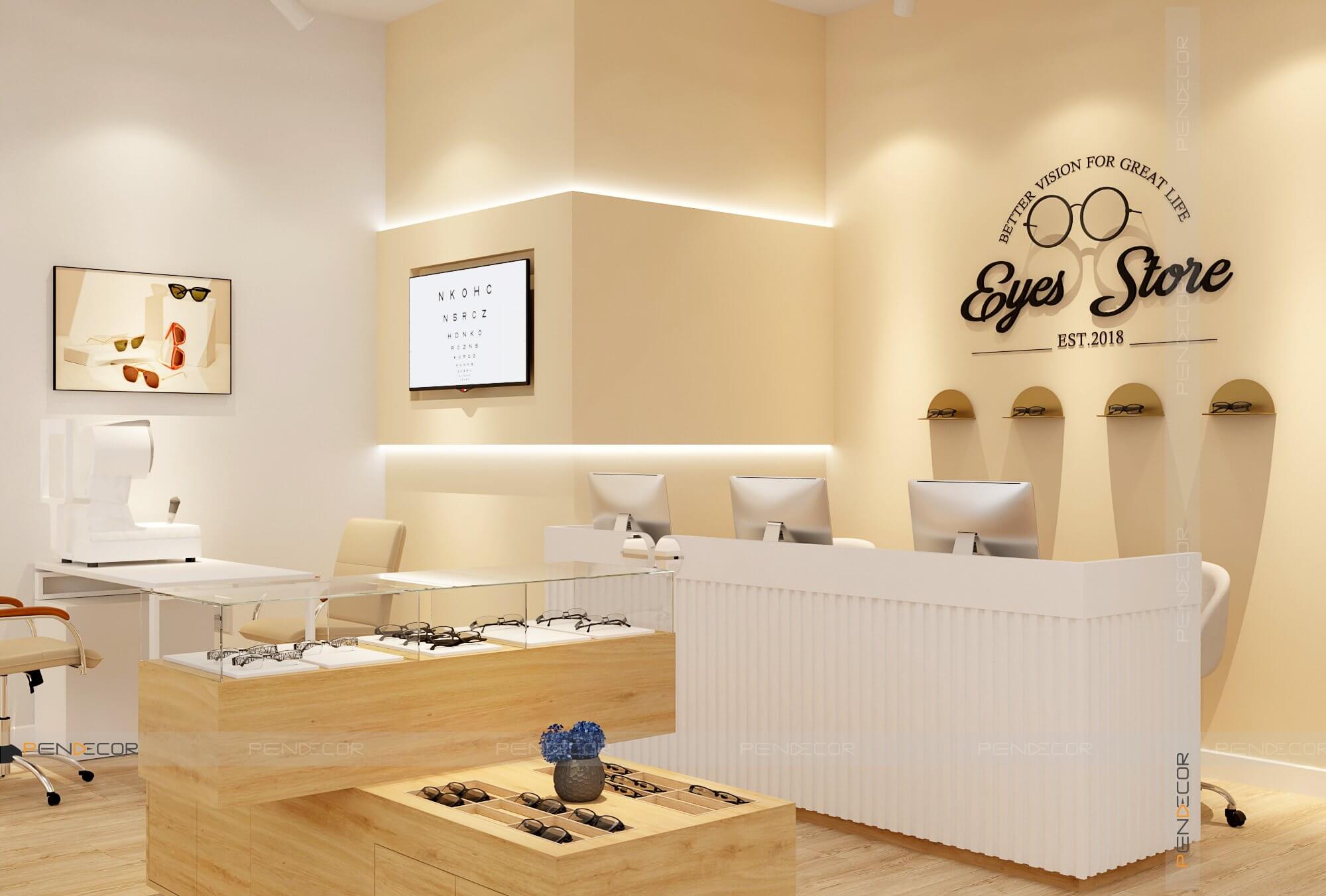 Thiết Kế Cửa Hàng Mắt Kính Eyes Stores