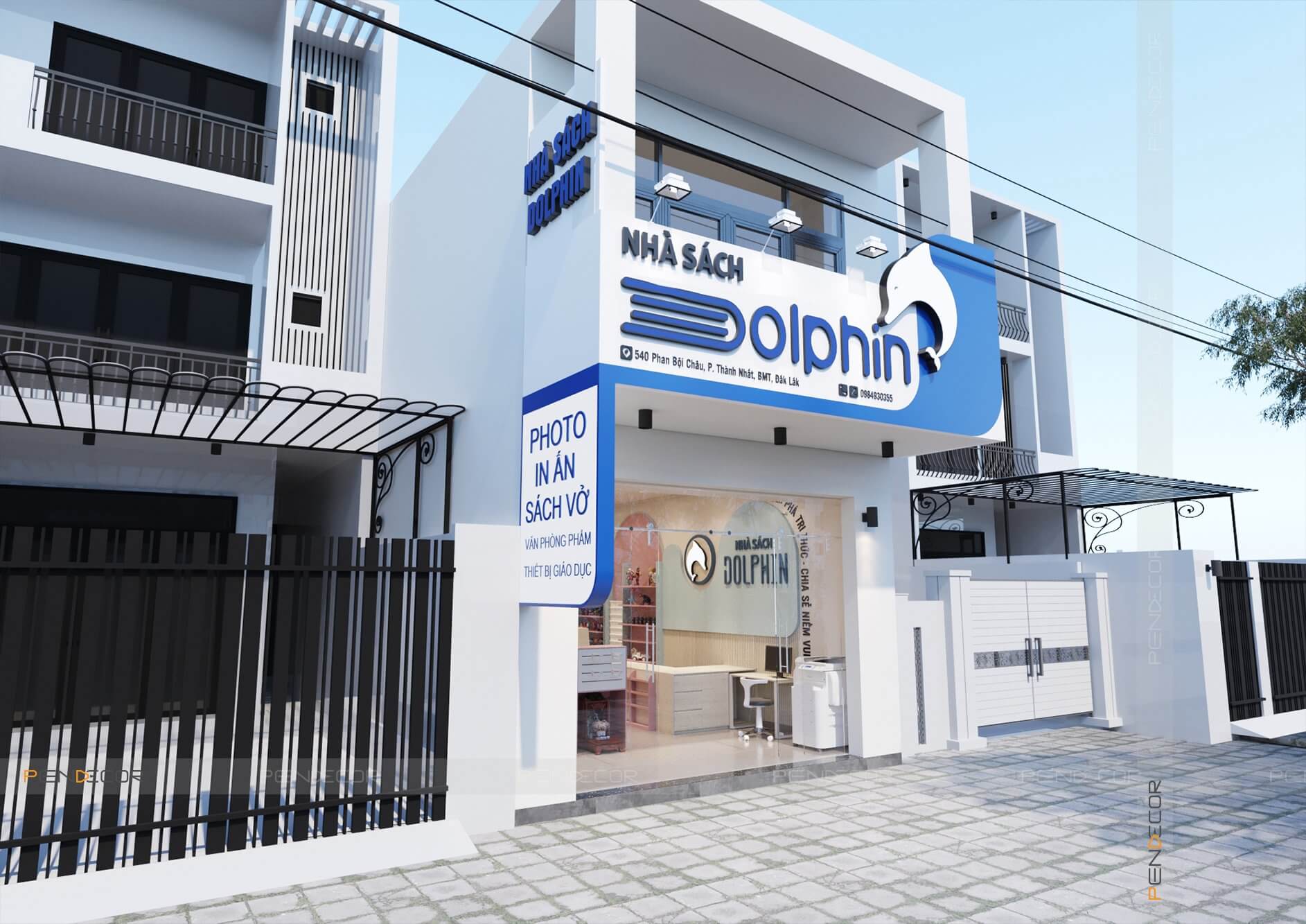 Thiết Kế Nhà Sách Dolphin