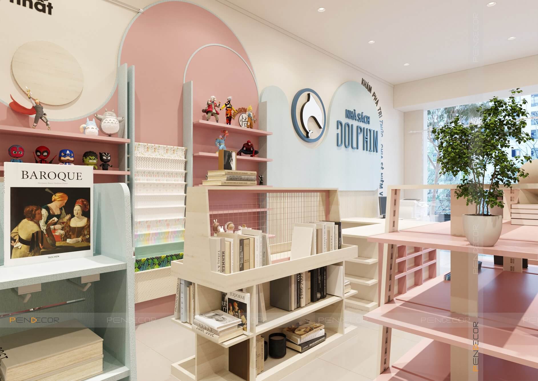 Thiết Kế Nhà Sách Dolphin