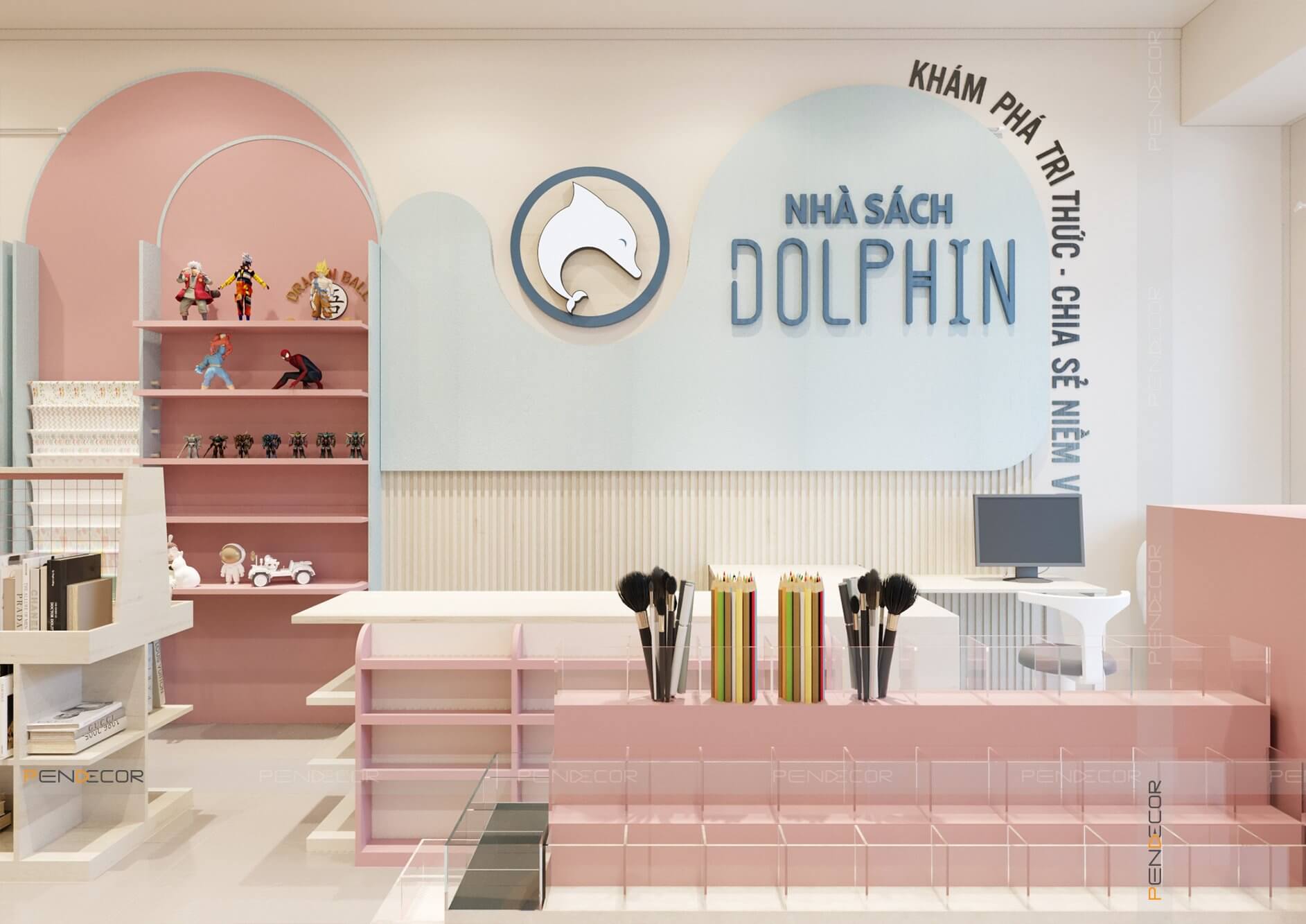 Thiết Kế Nhà Sách Dolphin
