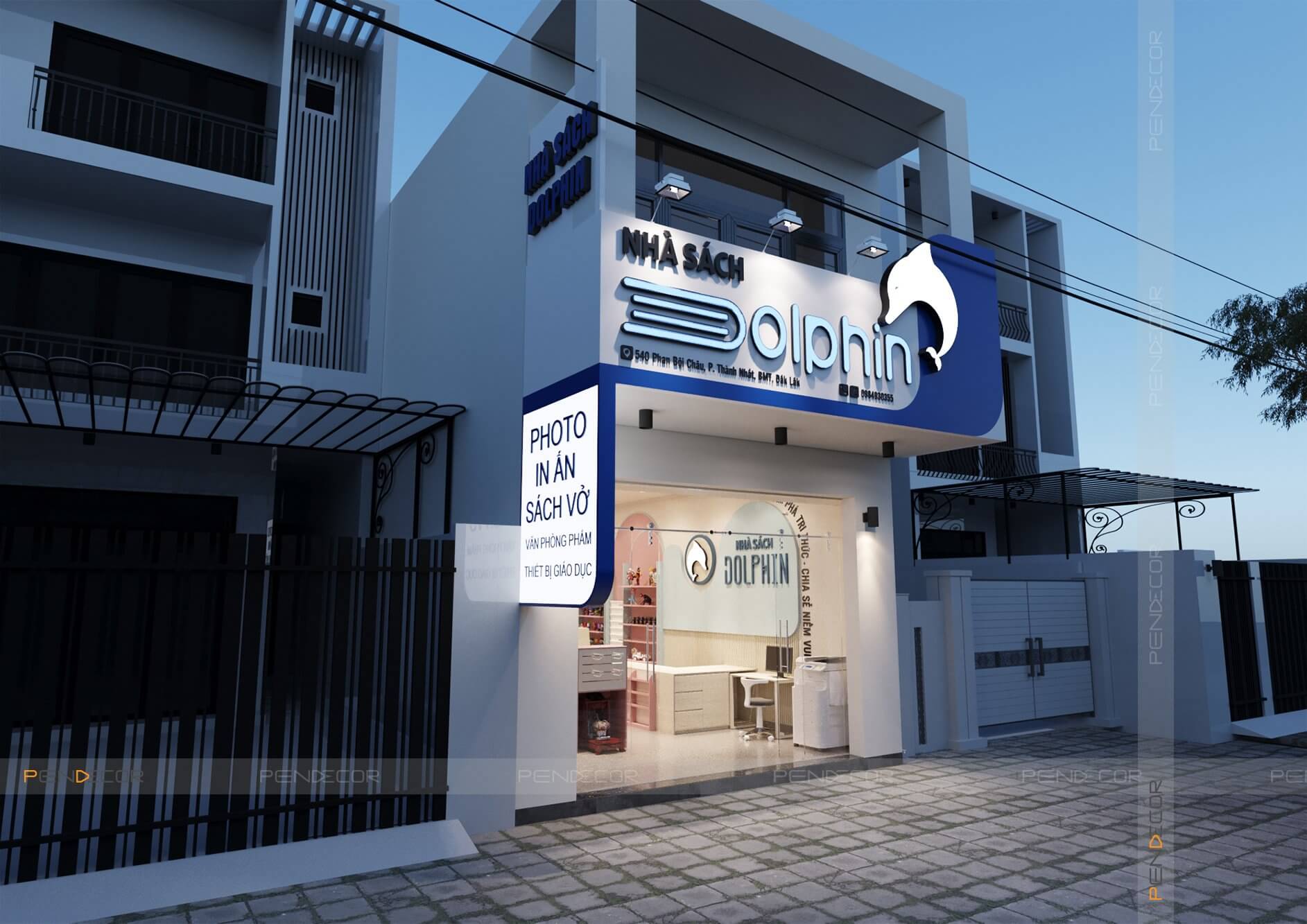 Thiết Kế Nhà Sách Dolphin