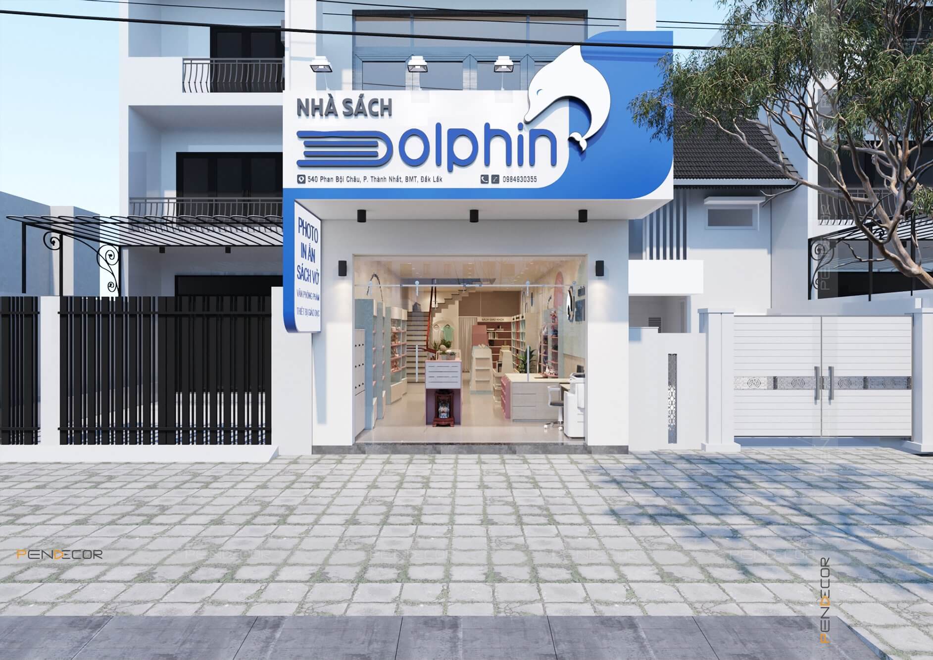 Thiết Kế Nhà Sách Dolphin