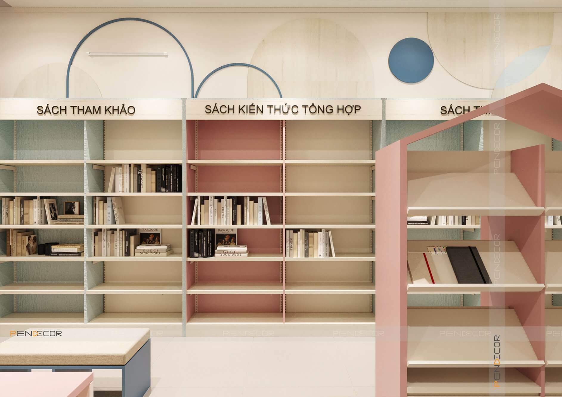 Thiết Kế Nhà Sách Dolphin